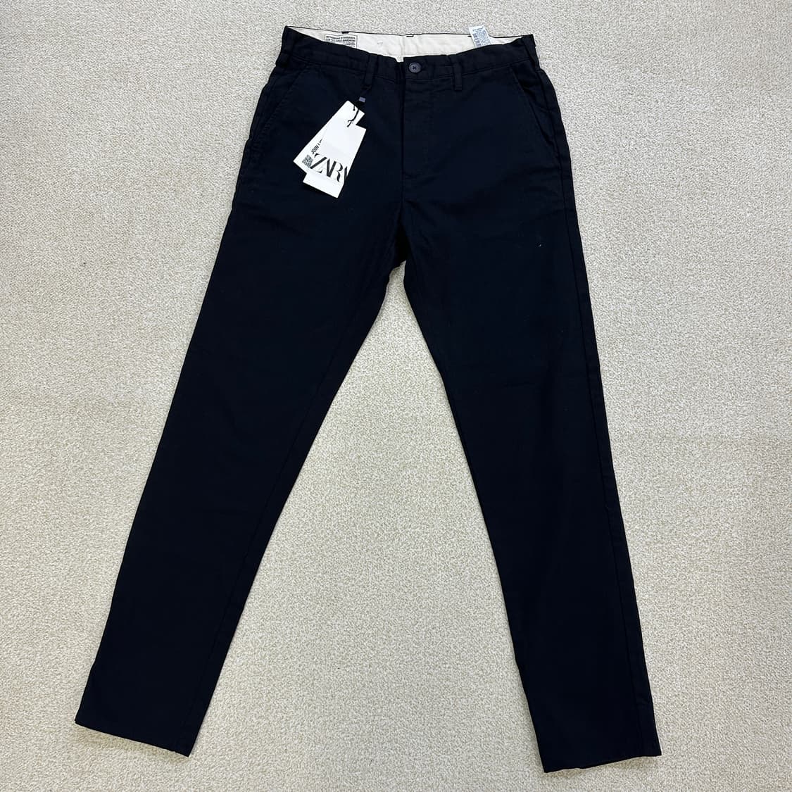 38 새상품 자라 일자 블랙 팬츠 0317D  상품이미지1