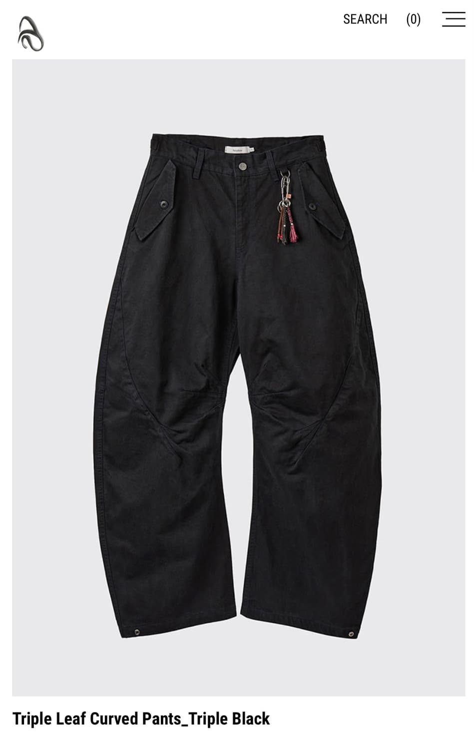 AREUBAN Triple Leaf Curved Pants (2size) 상품이미지1