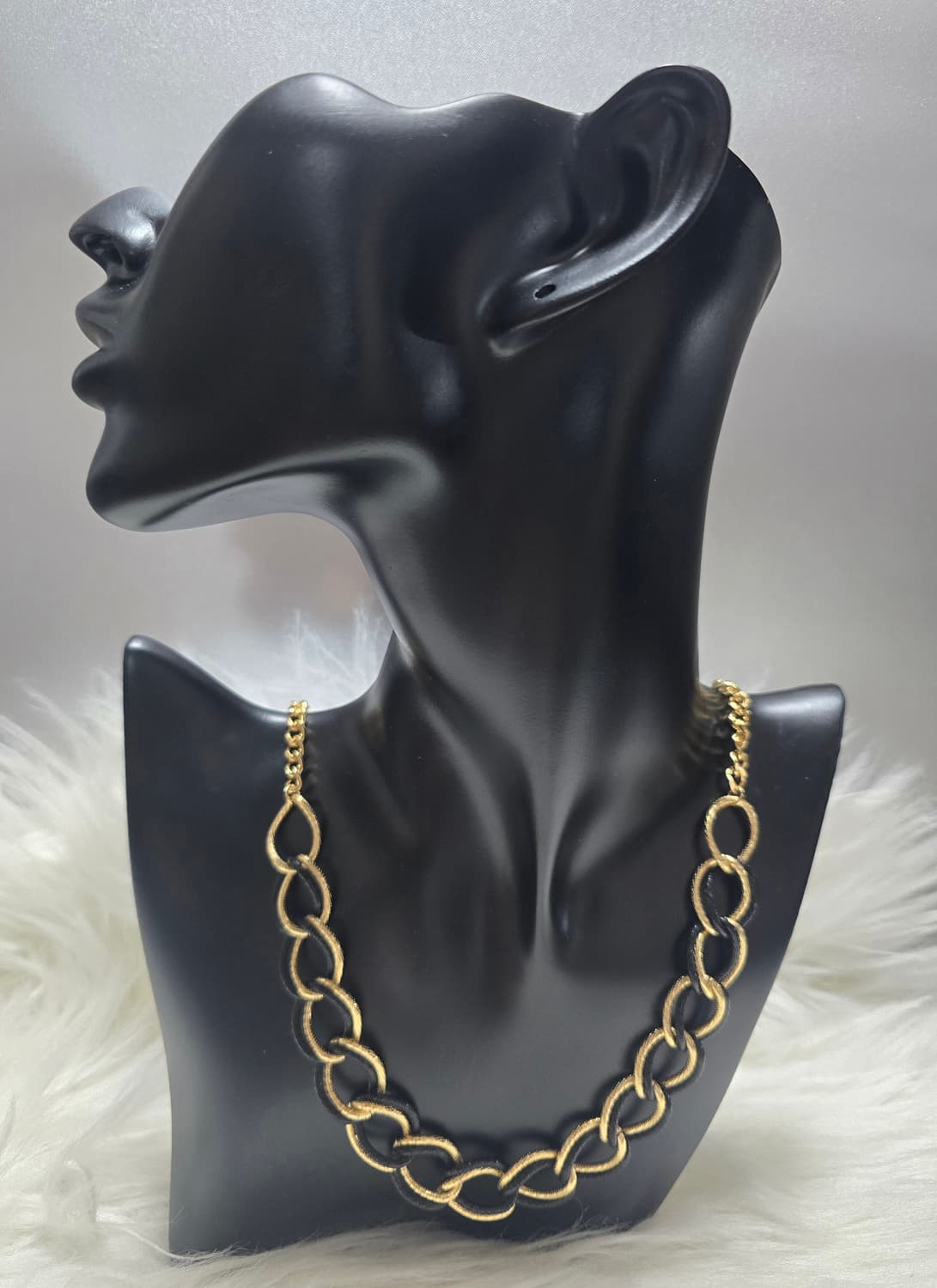 더블샌딩 체인목걸이 세트_골드&블랙 상품이미지1