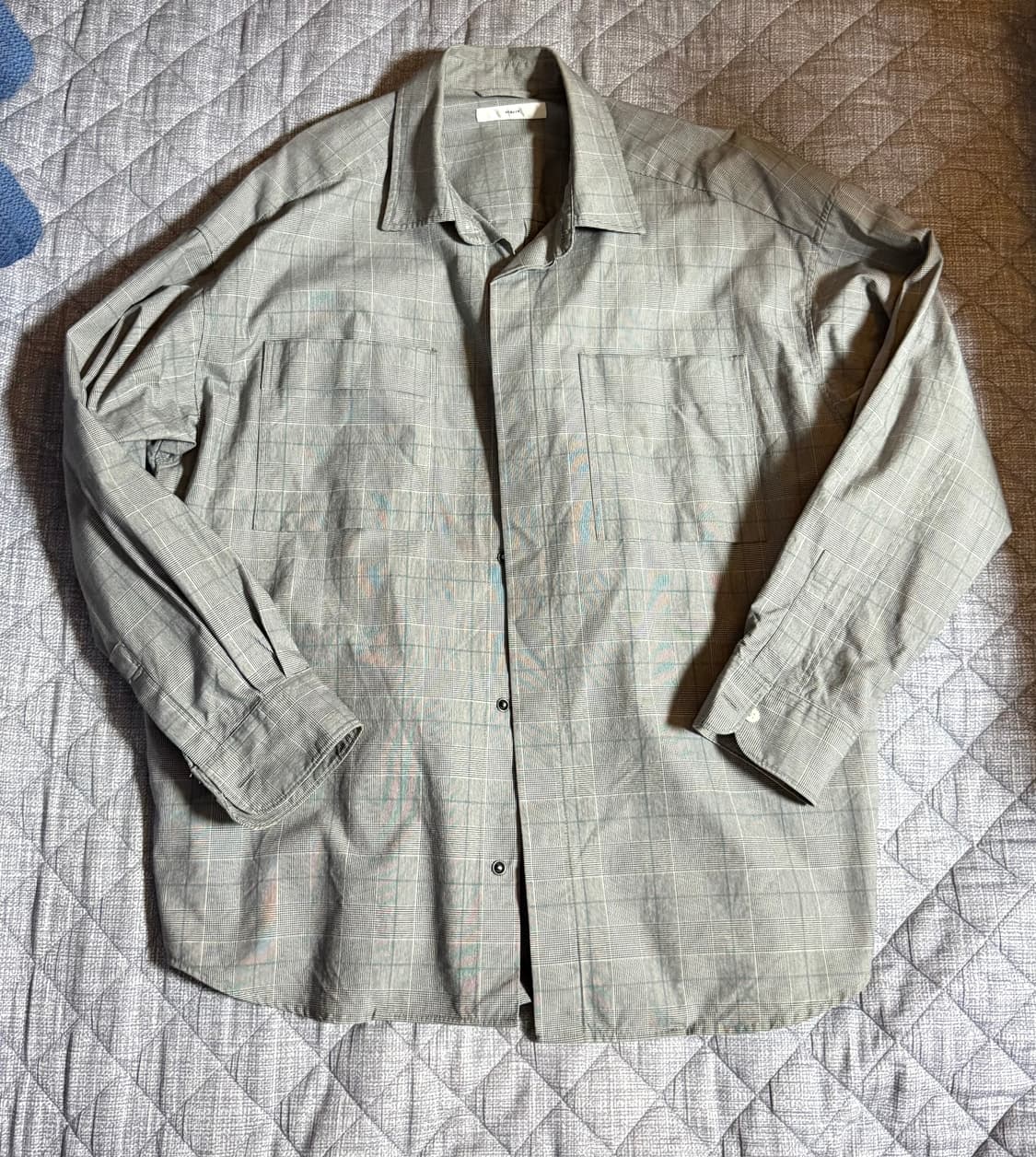 Beaker 비이커 스트라이프 체크 옥스포드 셔츠 자켓 사이즈 100 상품이미지1