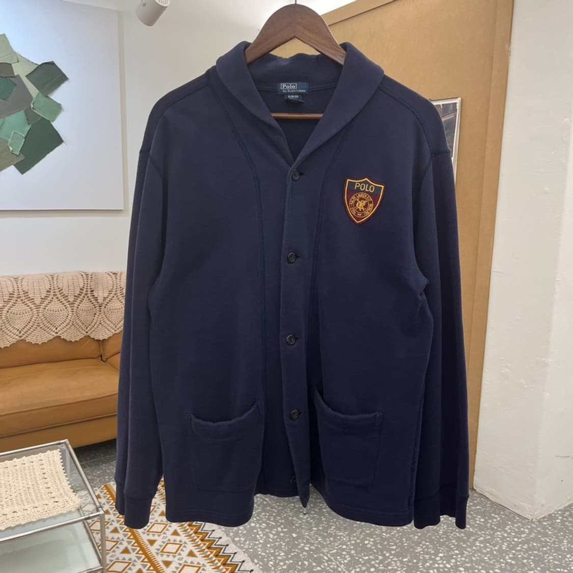 폴로 랄프로렌 레트로 빈티지 하이틴 숄카라 가디건 XL C10498 상품이미지3