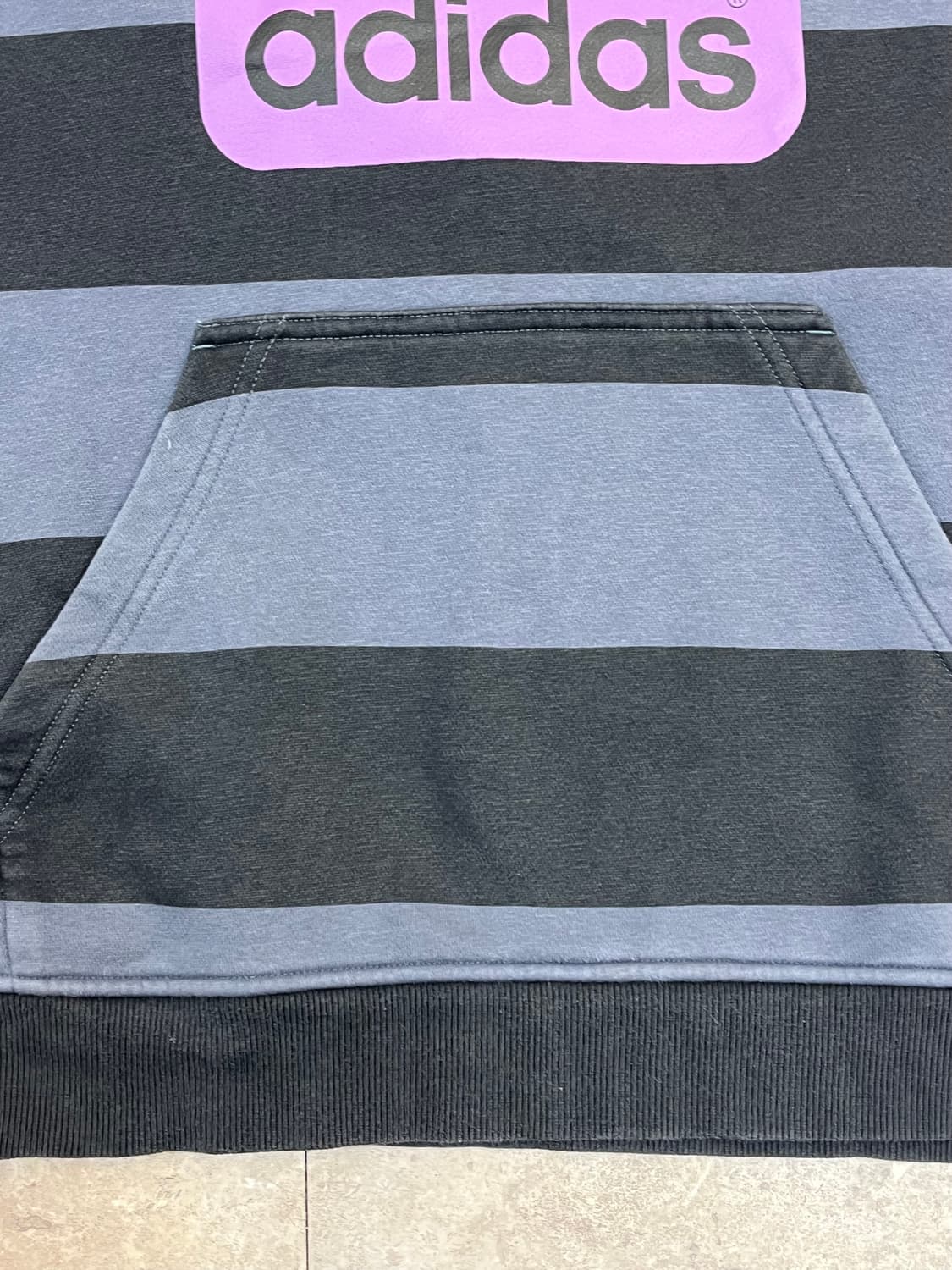 아디다스 스트라이프 기모 후드티 차콜 100 #csz2436  상품이미지7