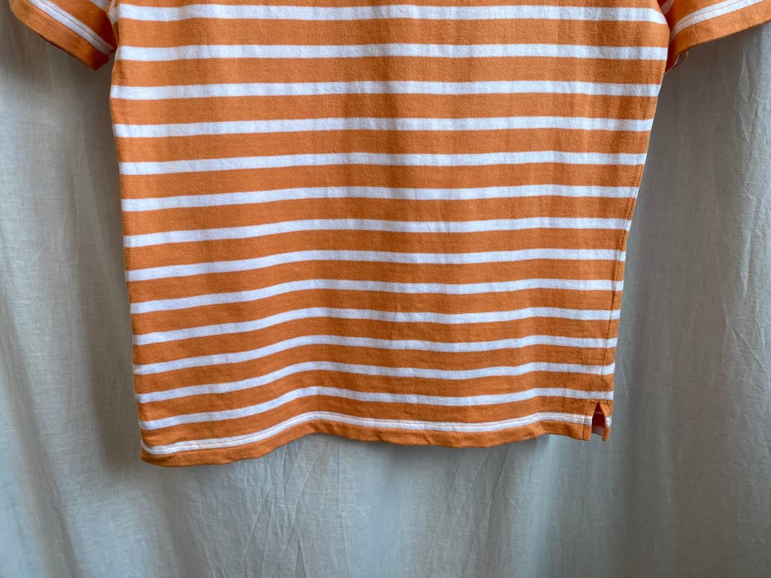 UNIQLO 오렌지 스트라이프 반팔티셔츠(M) 상품이미지4
