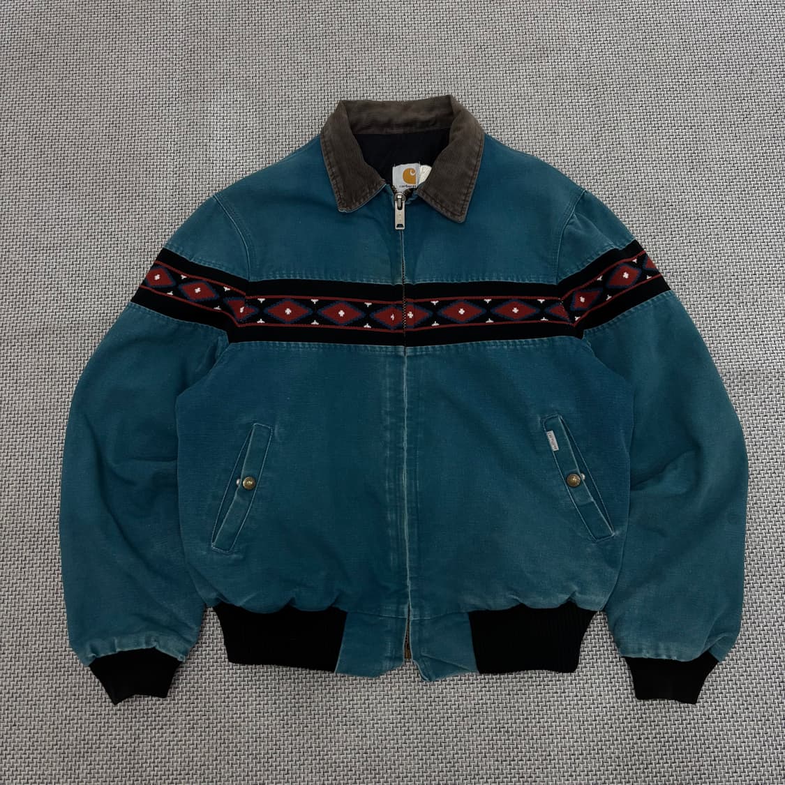 유일매물 Carhartt 80s 아즈텍 산타페 JQ055 워크자켓 상품이미지1