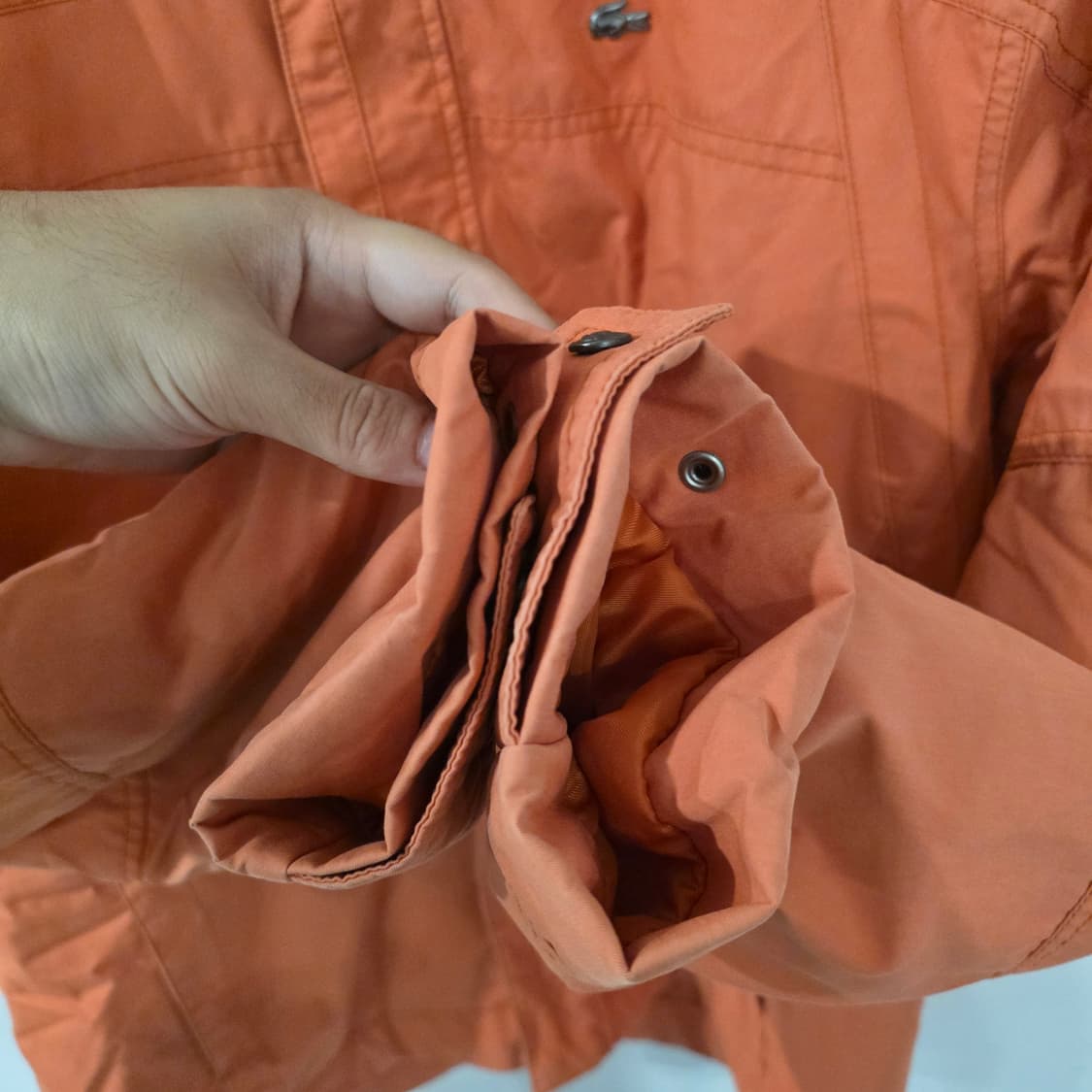 라코스테 오렌지색 후드 자켓 105 상품이미지5