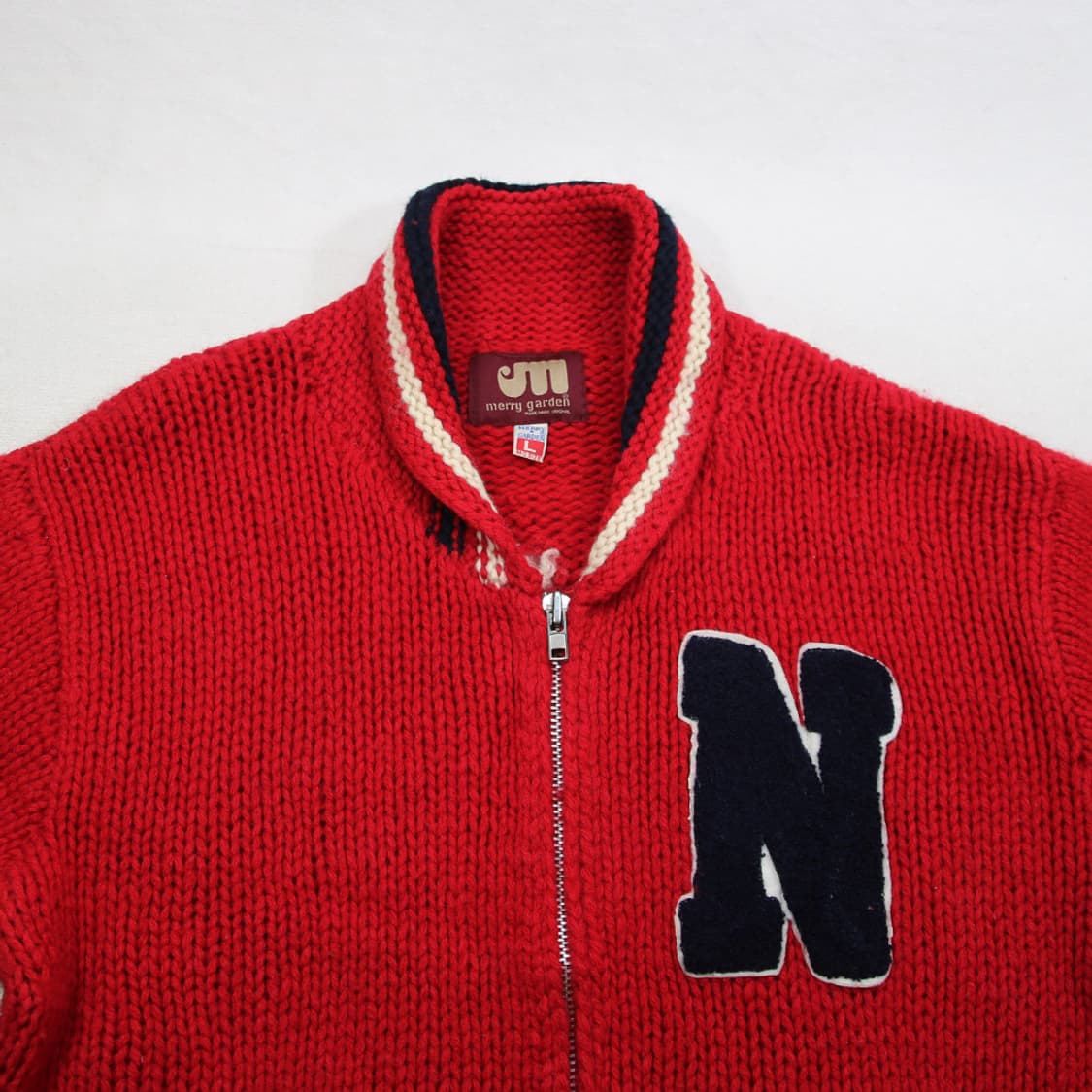 (착용컷) merry garden 헤비울 니트 집업 (남성용 105) 상품이미지4