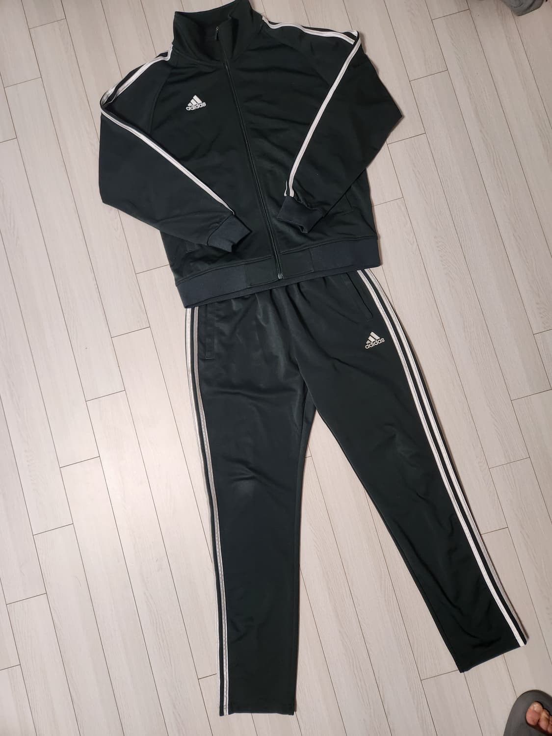 새상품급)아디다스 마샬아츠 딥그린 트랙탑 트레이닝복 상하의 세트 사이즈1 상품이미지2