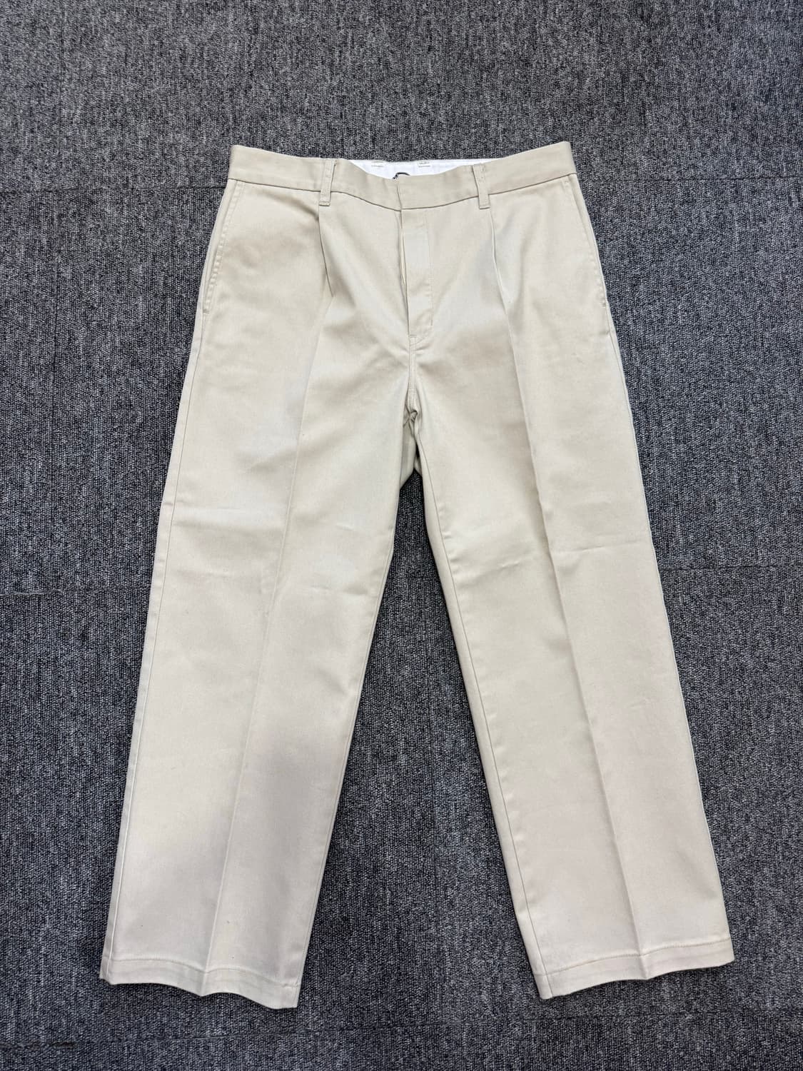 와코마리아 디키즈 플리티드 베이지 트라우저 L 상품이미지7