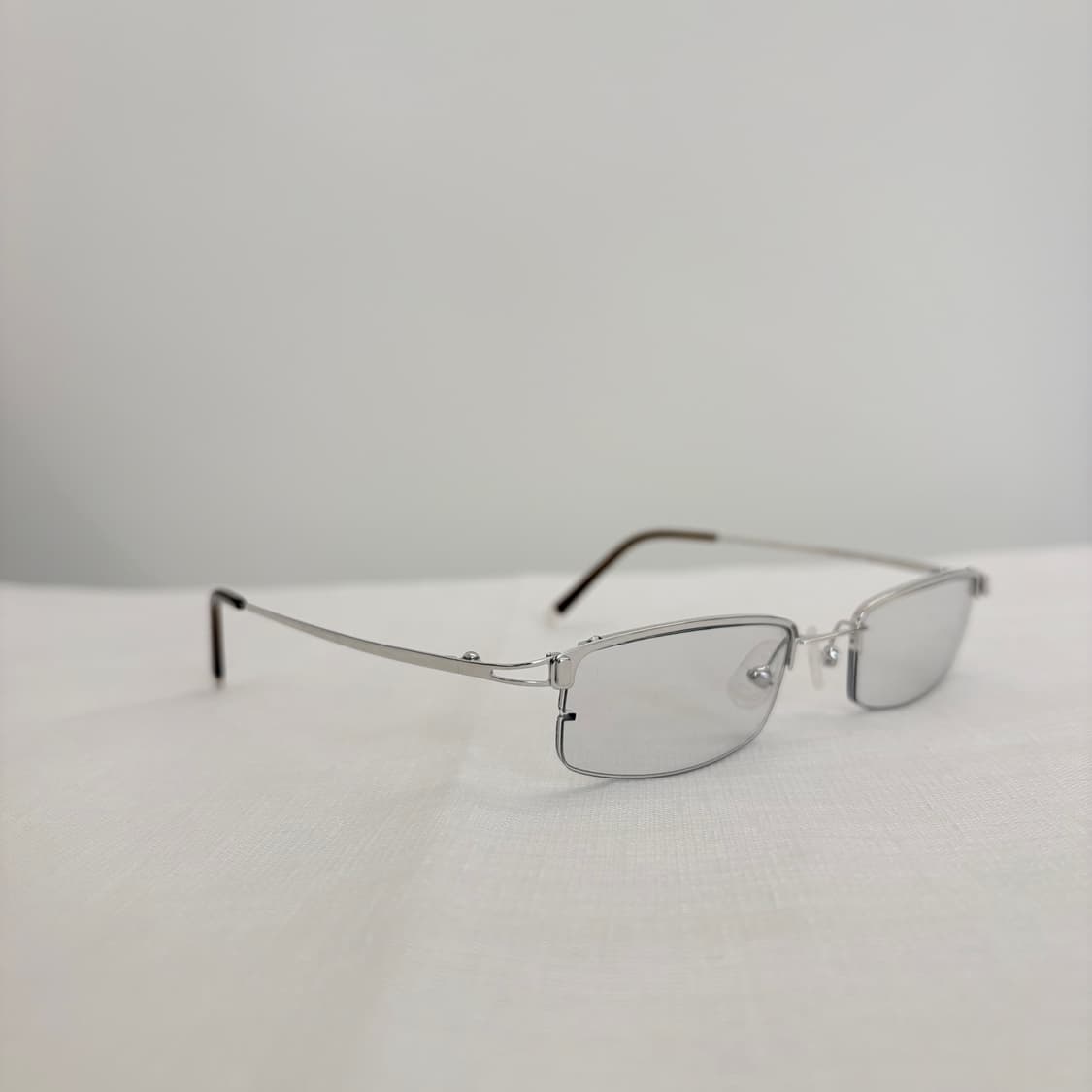 ACSODOS 실버 틴트 반무테 빈티지안경 상품이미지3