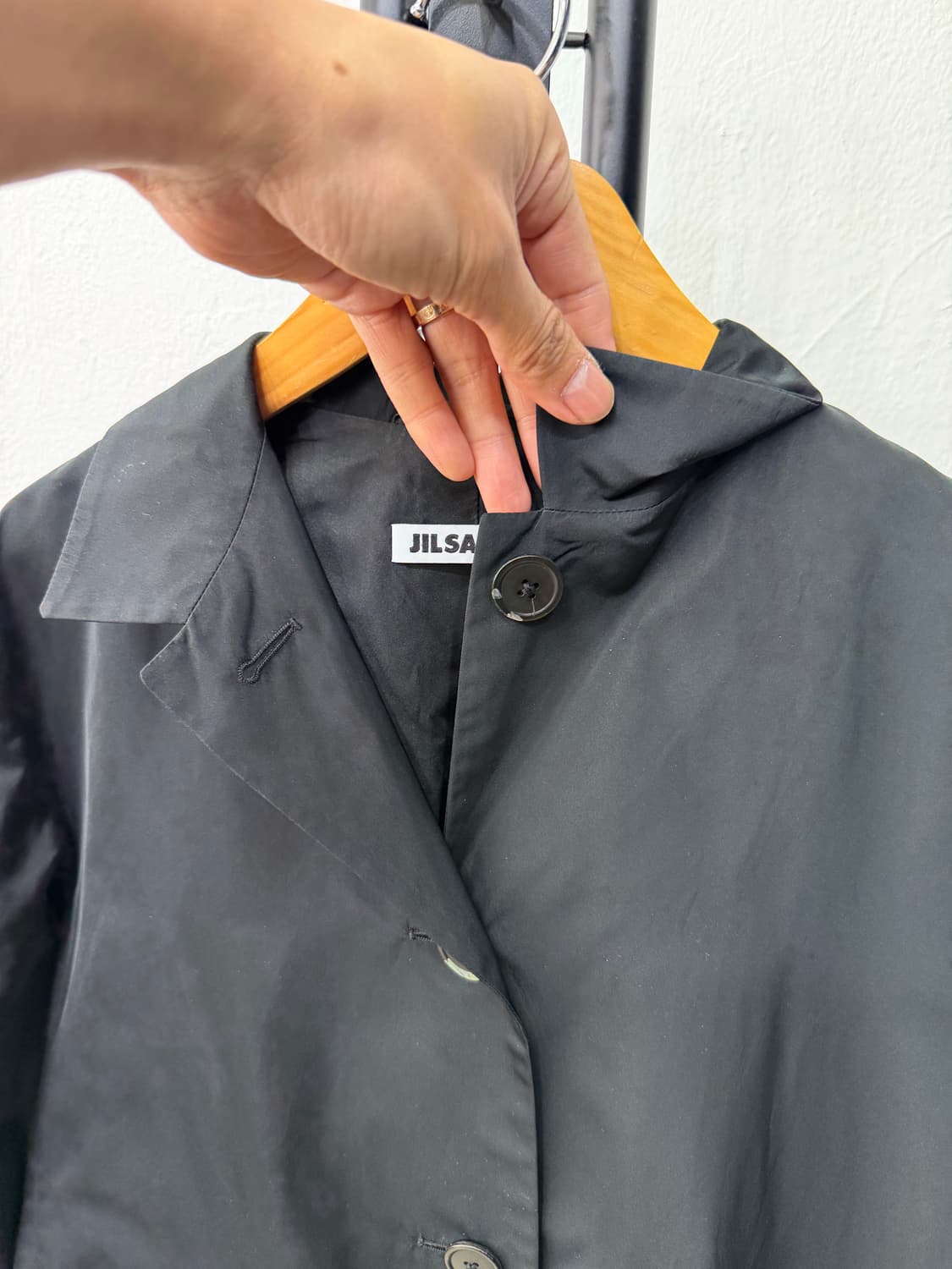 정품) 질샌더 여성 블랙 자켓 36(66) 상품이미지4