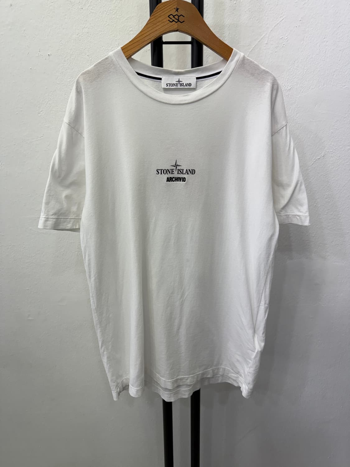 정품) 스톤아일랜드 ARCHIVIO 신형 반팔티 M 상품이미지1