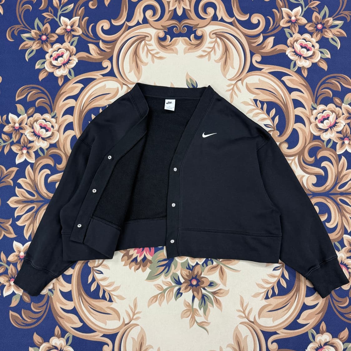 (우먼즈 M)나이키NIKE 피닉스 플리스오버 핏 가디건(블랙) 상품이미지4