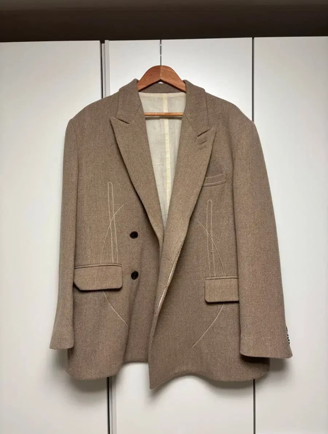 [L] STU 에스티유 헤비 울 블레이저 판매 합니다.  상품이미지3