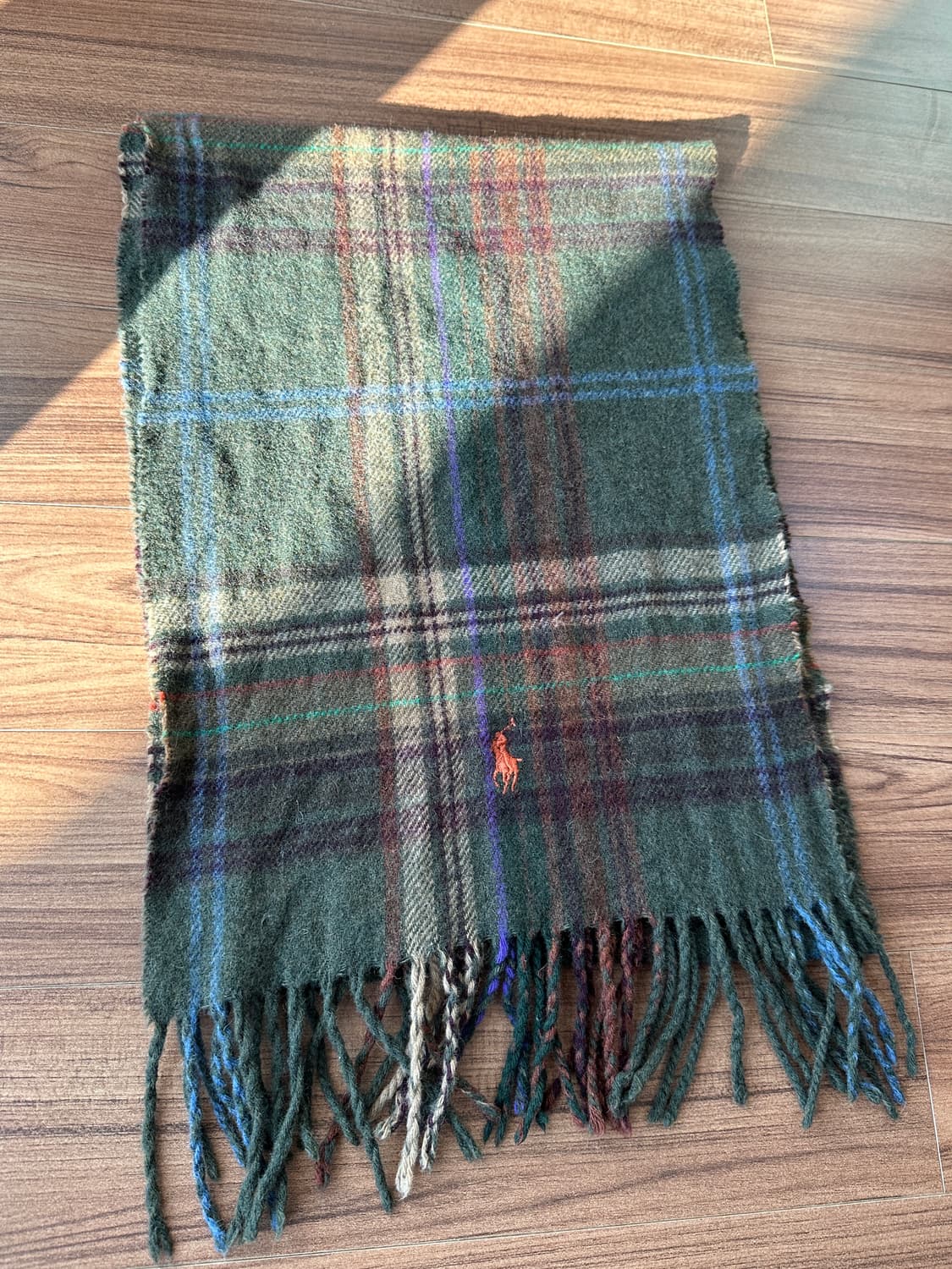 폴로 체크 울 머플러(made in Italy) 상품이미지2