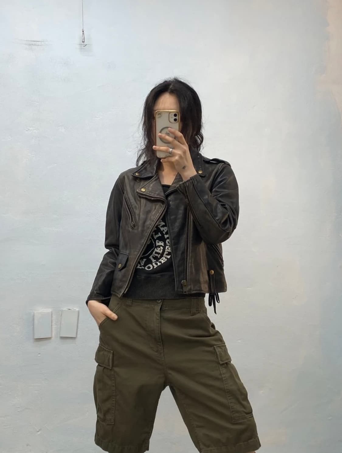 [1581]Schott black leather jacket 상품이미지1