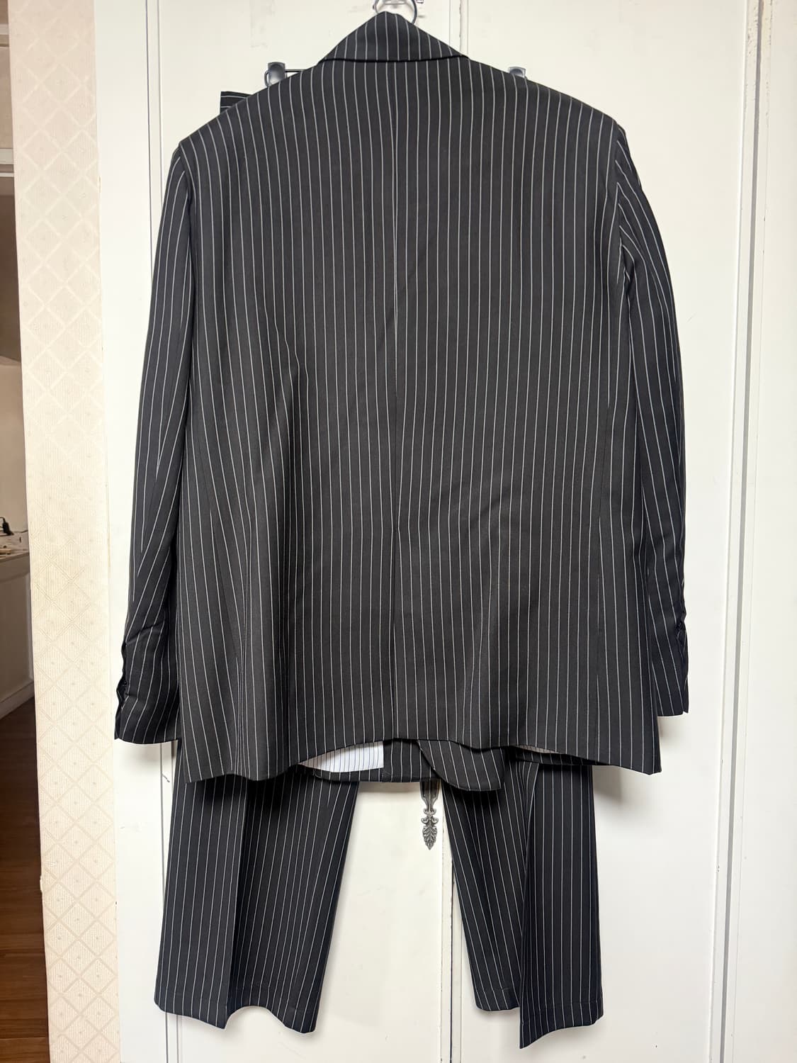 Weave studio 렉토맛 스트라이프 랩 블레이저 셋업 XL 상품이미지10