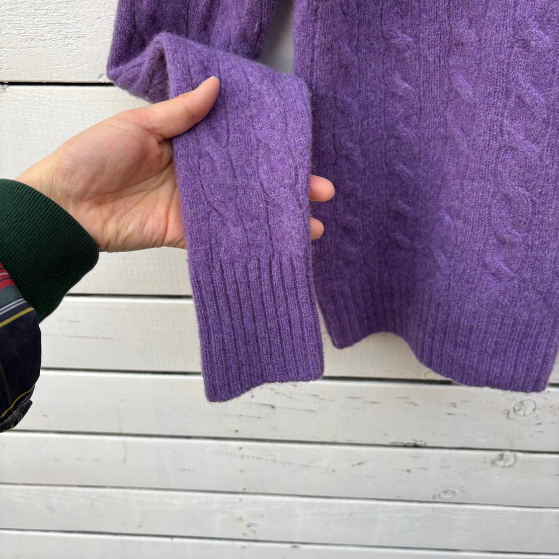 Polo 폴로 울 캐시미어 케이블 꽈배기 니트 상품이미지5