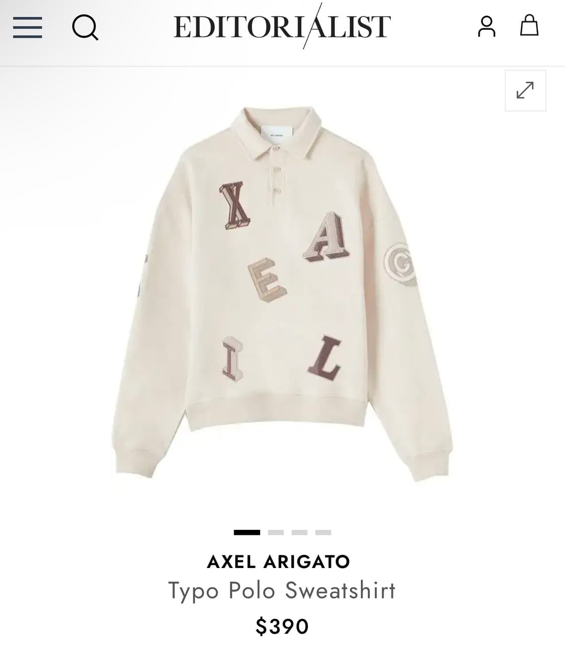 AXEL ARIGATO 오르가닉코튼 스웻셔츠 상품이미지6