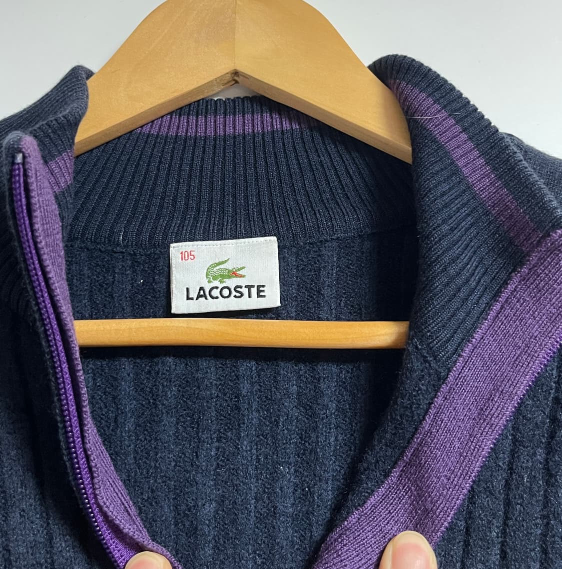 공용 라코스테 모 니트 집업 가디건 105 상품이미지5