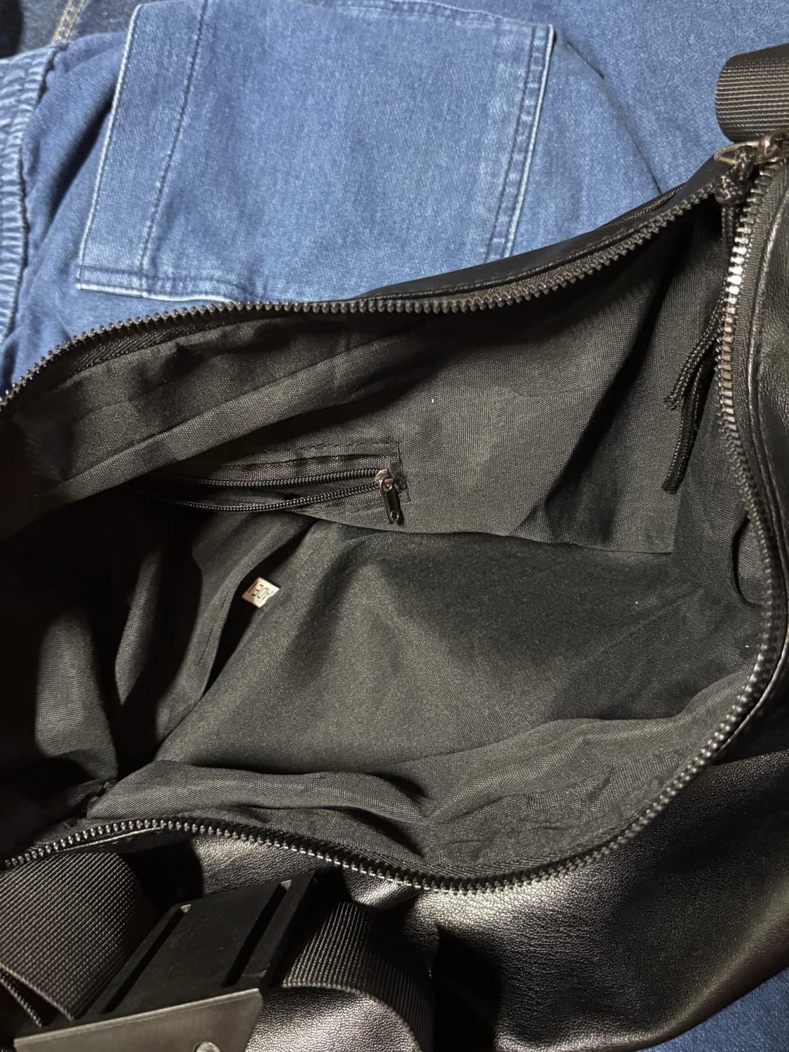 basic black leather bag 상품이미지2