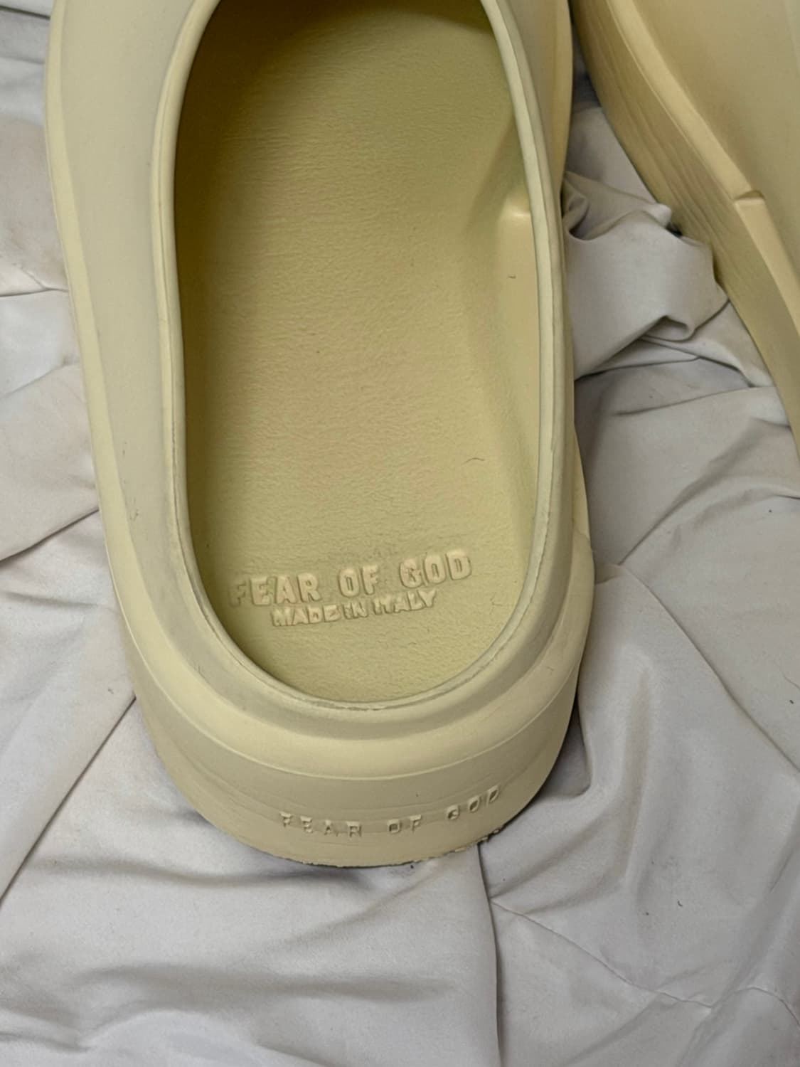 피어오브갓 캘리포니아 뮬 슬리퍼 크림컬러 상품이미지5