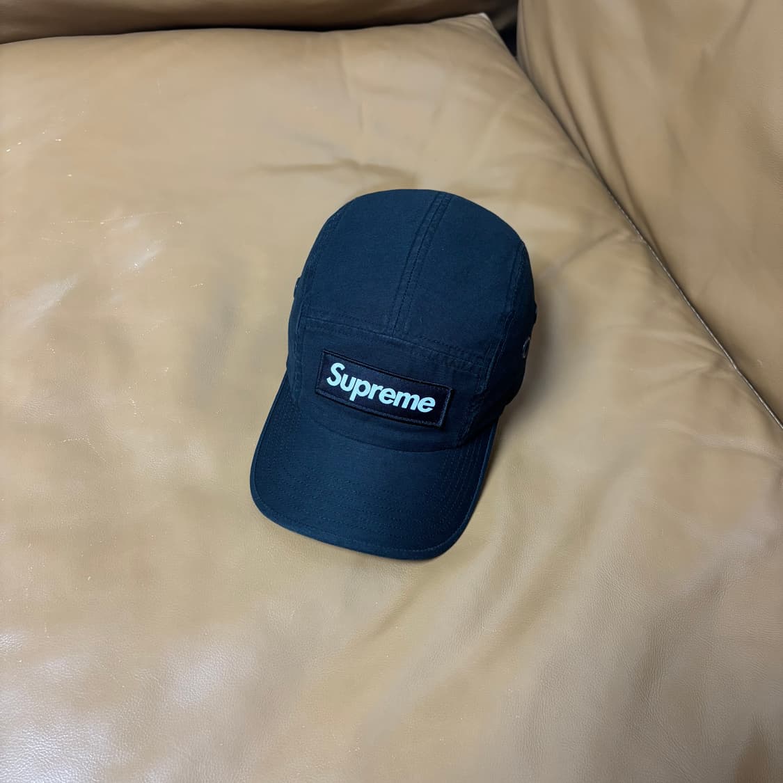 슈프림 캠프캡 모자 박스로고 22FW 밀리터리 블랙 상품이미지1