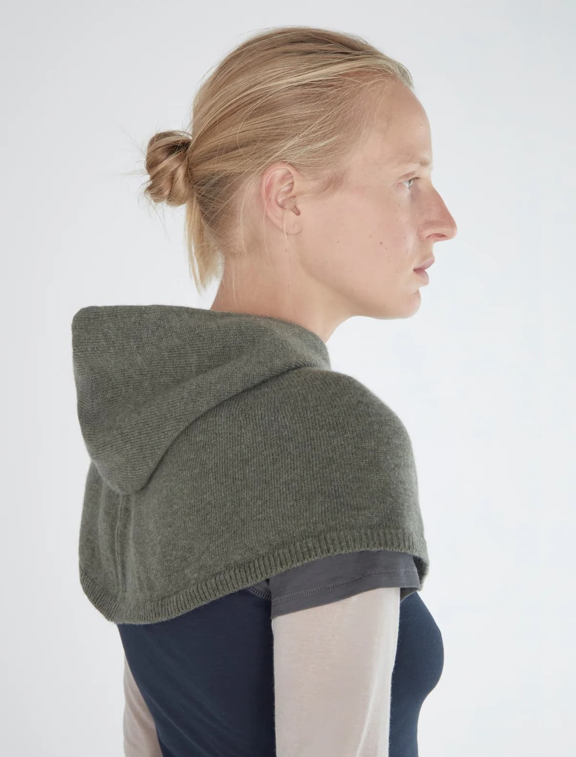 F/ 팔로마울 Luica 후드케이프 / 라이트카키 상품이미지4