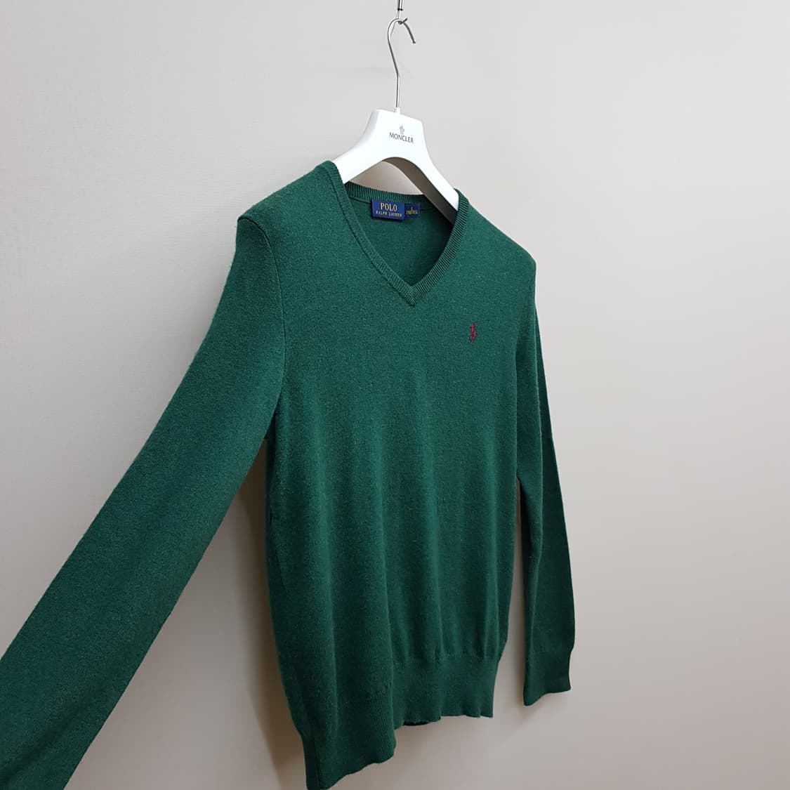 폴로 랄프로렌  브이넥 메리노 울 니트 s사이즈 상품이미지3
