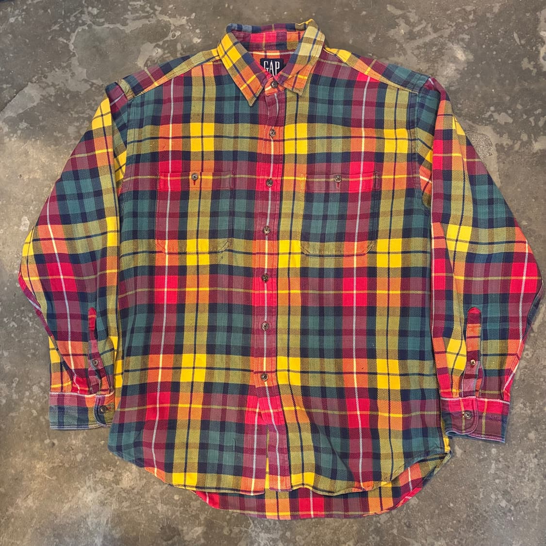 올드 갭 멀티컬로 체크 셔츠 상품이미지1