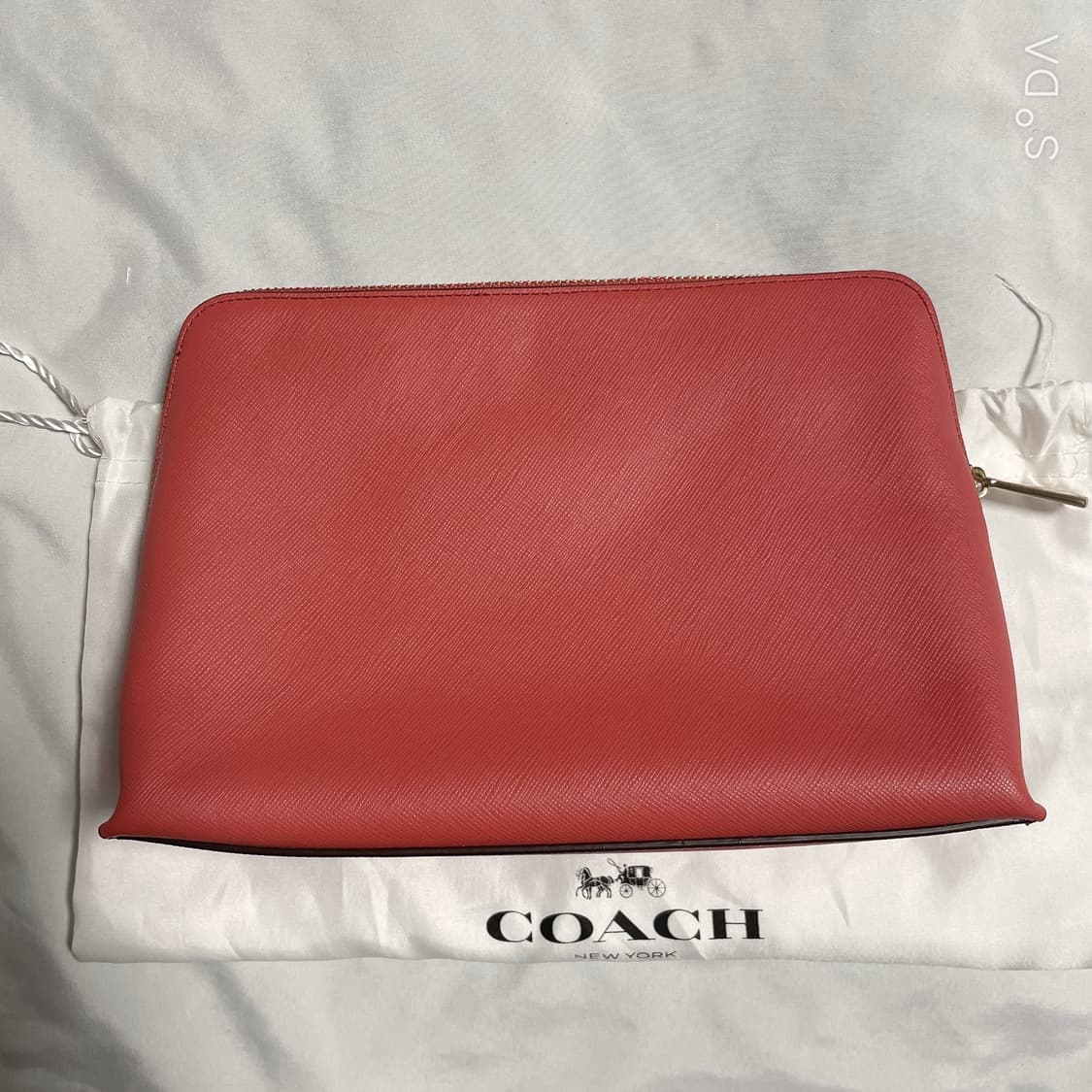 코치 미니 파우치 코랄 상품이미지7