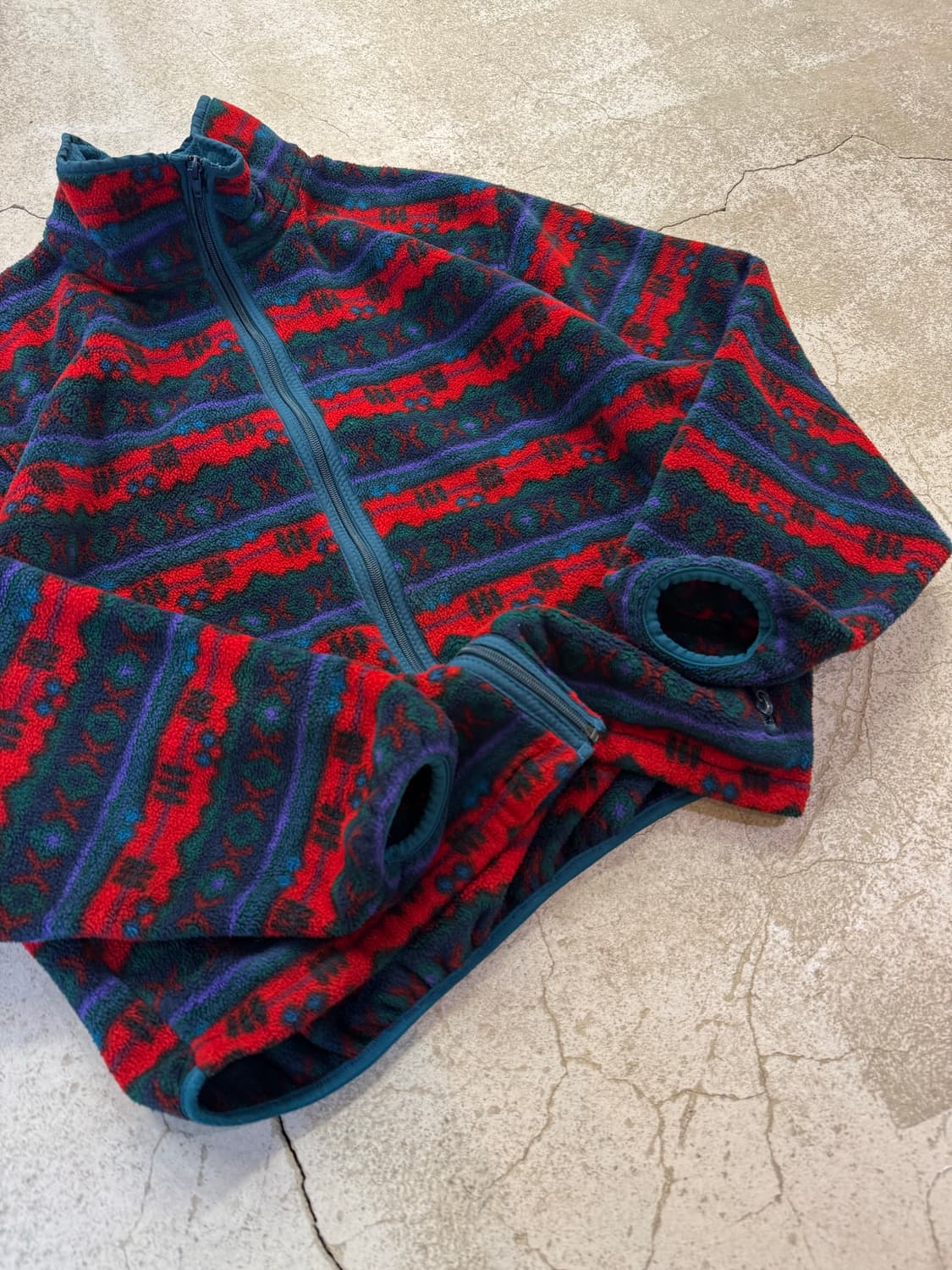 90s 엘엘빈 아즈텍 플리스 집업자켓 상품이미지3