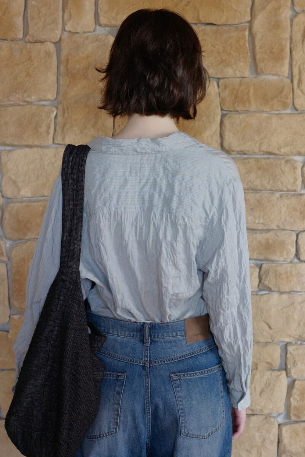 비아플레인 via martha stripe shirt 상품이미지3
