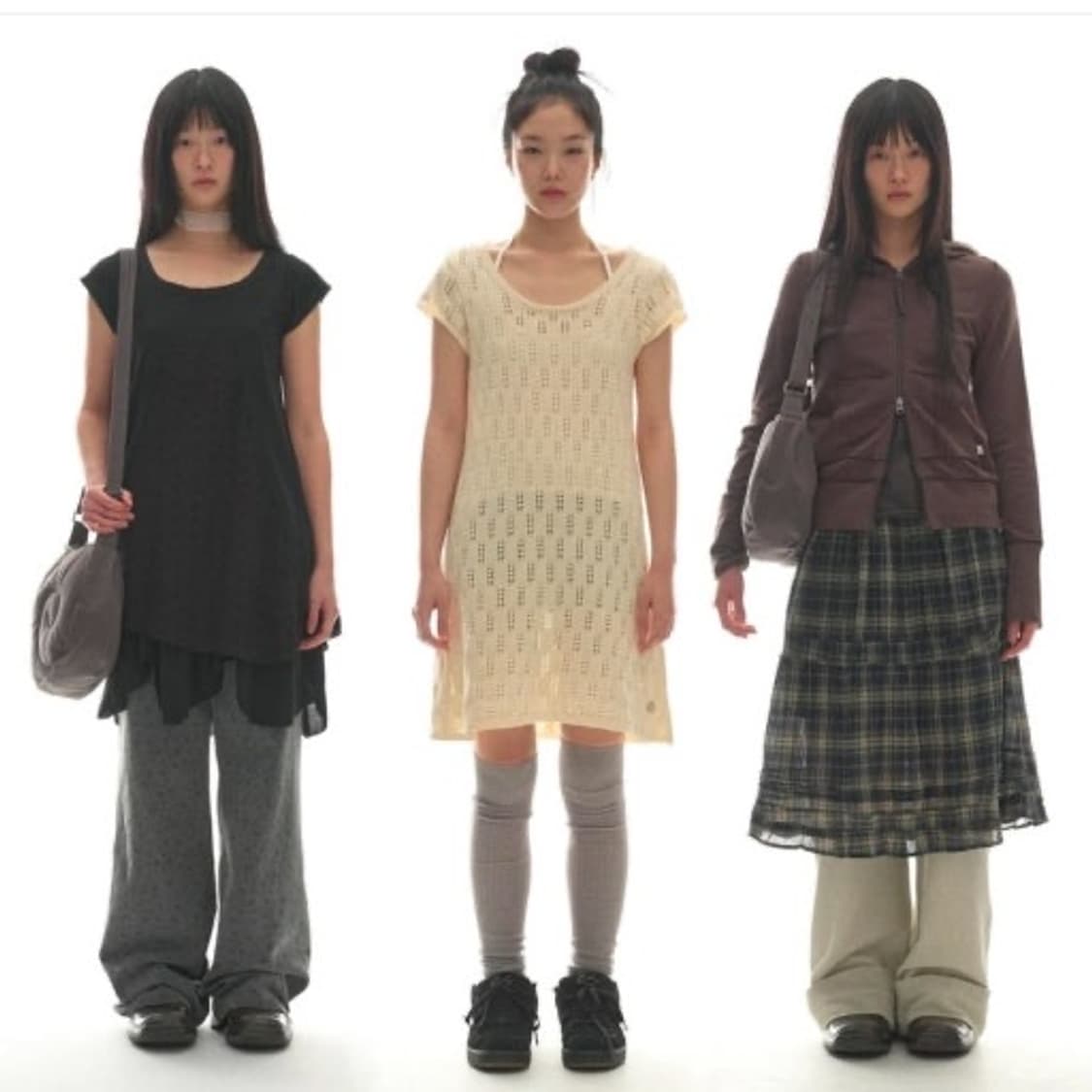 코이세이오 스카시 니트 원피스 상품이미지1