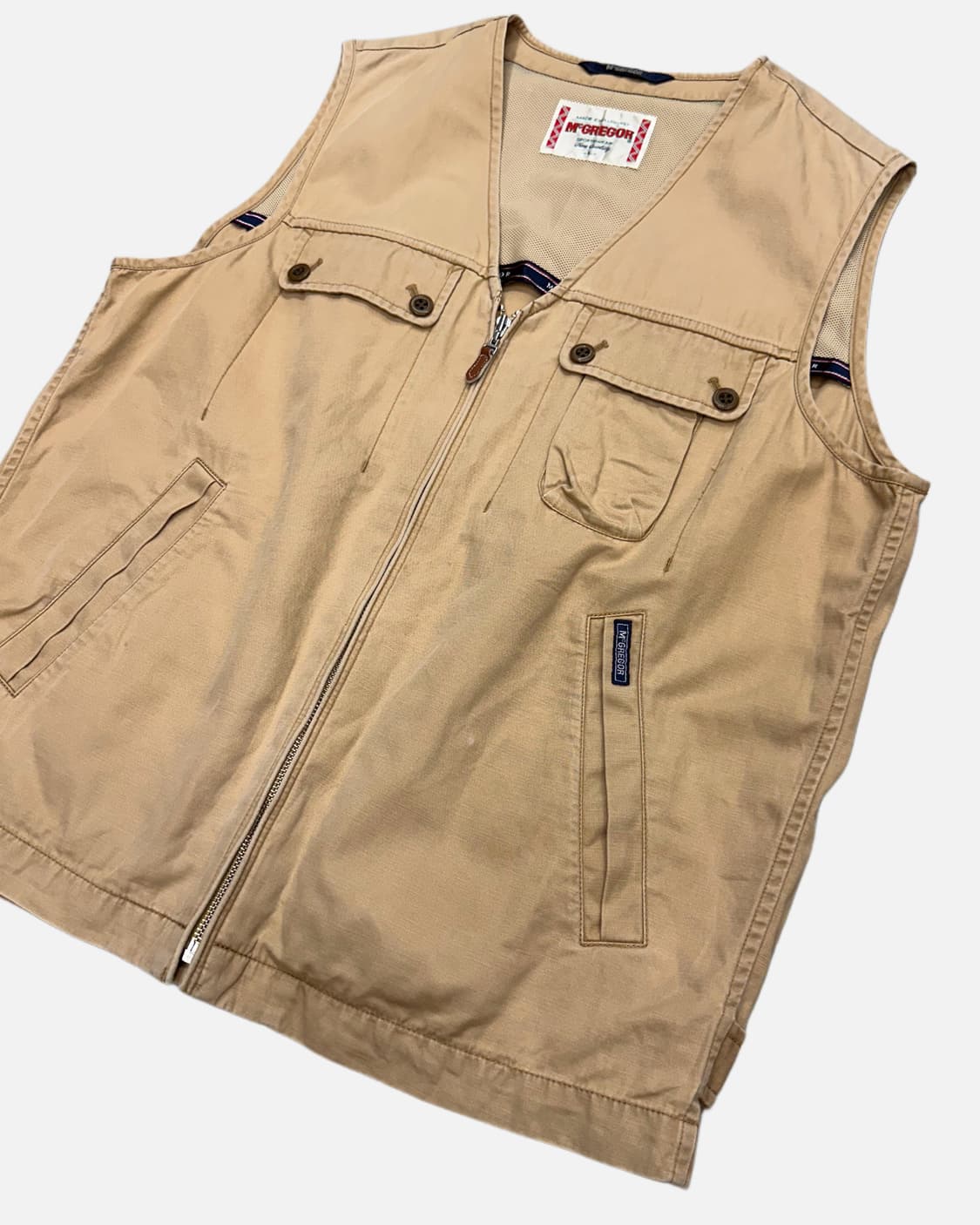 MCGREGOR beige pocket vest jacket 상품이미지4