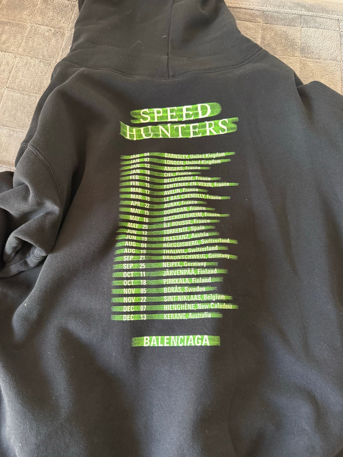 발렌시아가 스피드헌터 오버사이즈 후드집업 상품이미지2