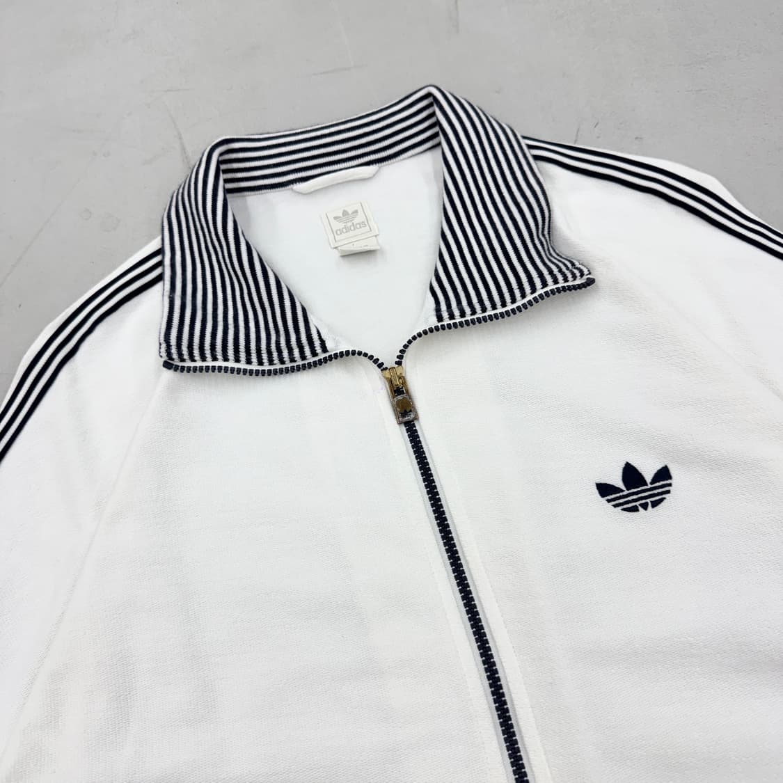 아디다스 파이어버드 화이트 블랙 코튼 트랙탑 져지 상품이미지3