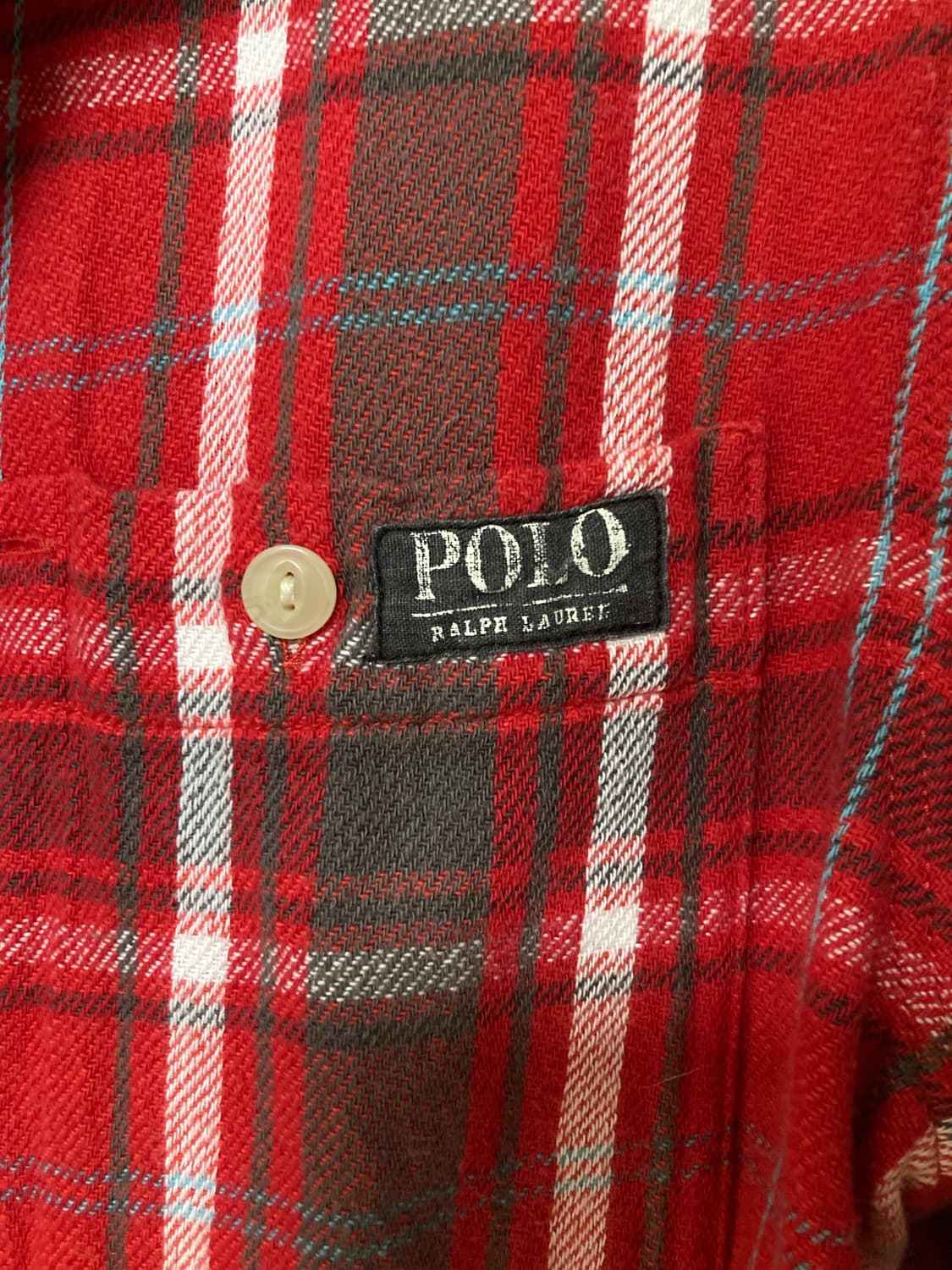 폴로 랄프로렌 여성 체크 셔츠 L 상품이미지4