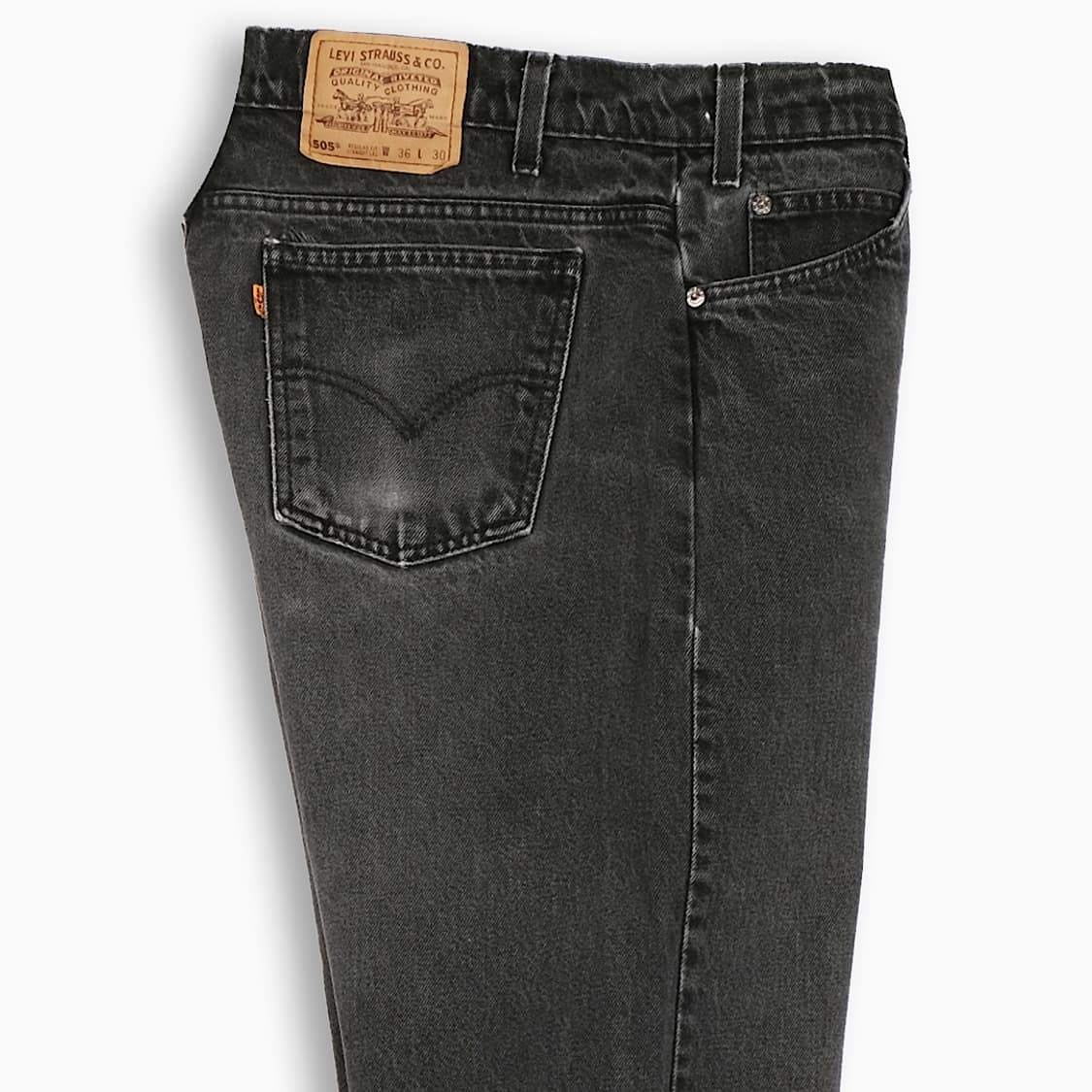 리바이스 505 오렌지탭 흑청 90s 34 인치 OR50536162 상품이미지5