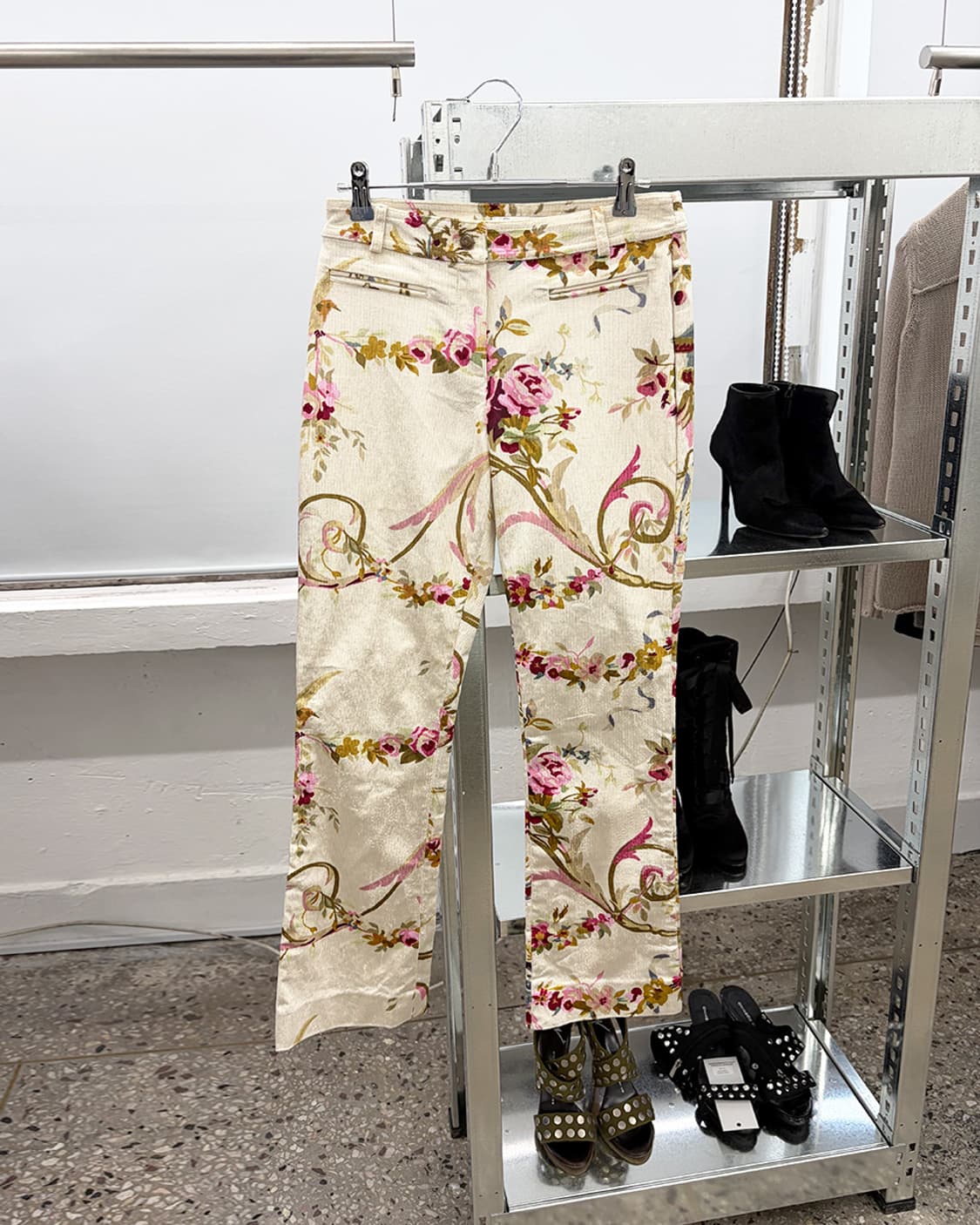 디올 by 존 갈리아노 2002F/W 플로럴 코듀로이 팬츠 상품이미지1