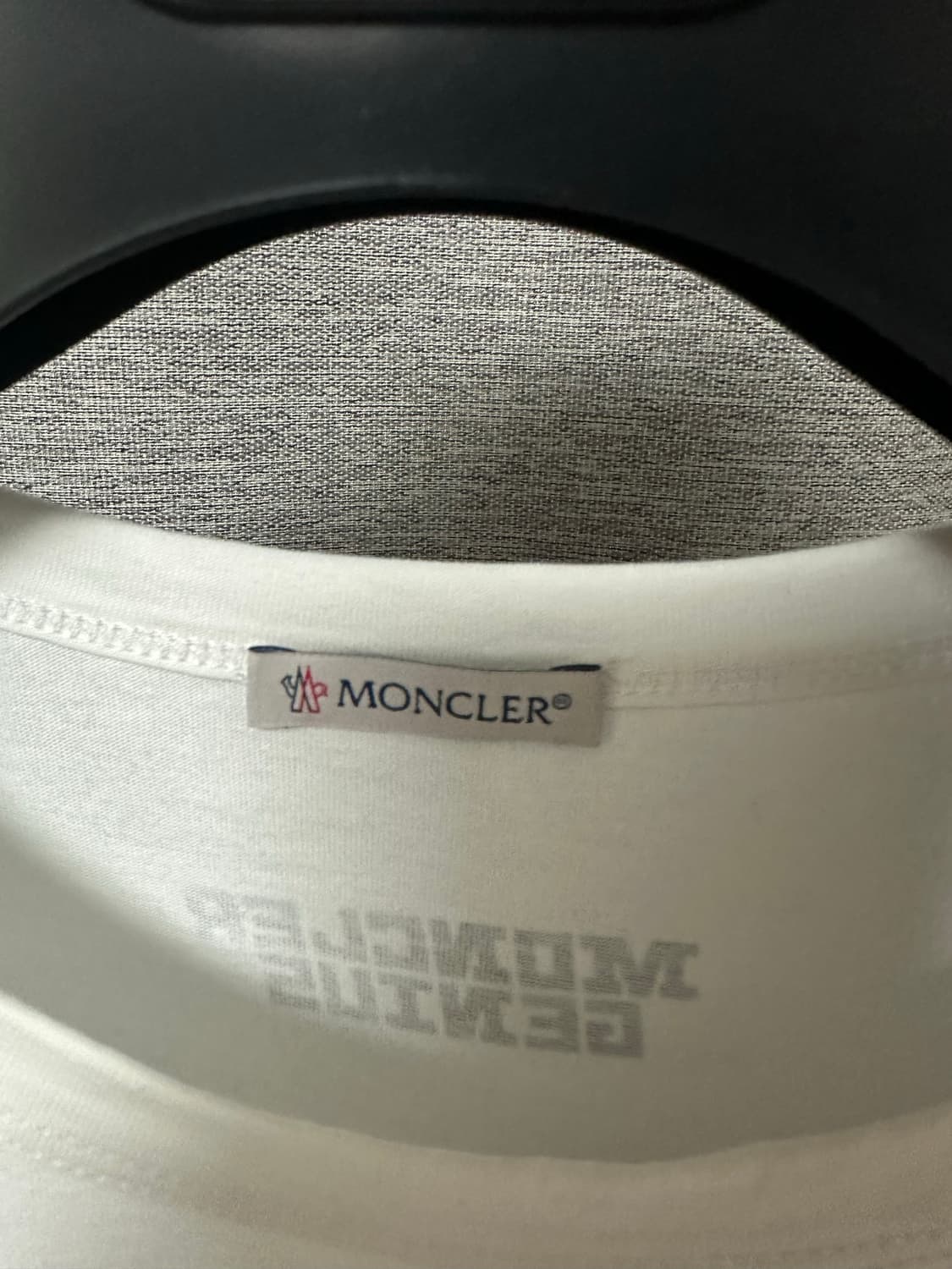 몽클레어 빅로고 프린팅 반팔 화이트 (XL) 상품이미지2