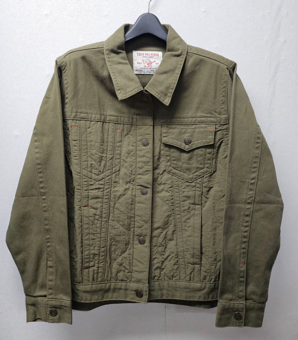 트루릴리젼 카키색 데님 자켓  105  남여가능 상품이미지1