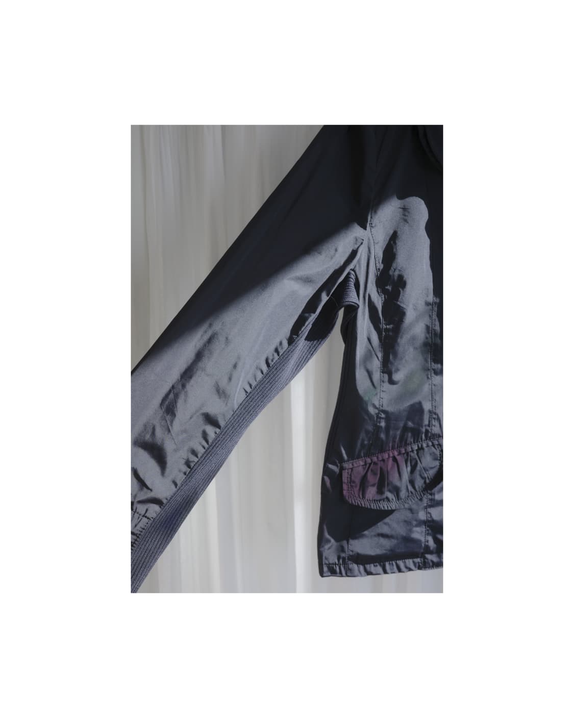 Navy round collar jacket 상품이미지5