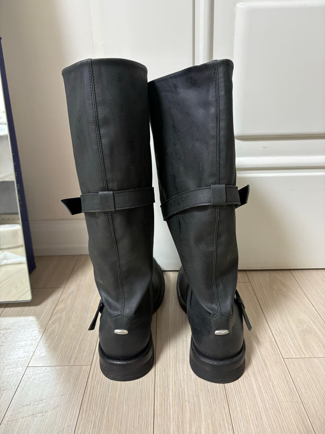 네거티브쓰리_Slouchy Long Boot_Washed Black 상품이미지4