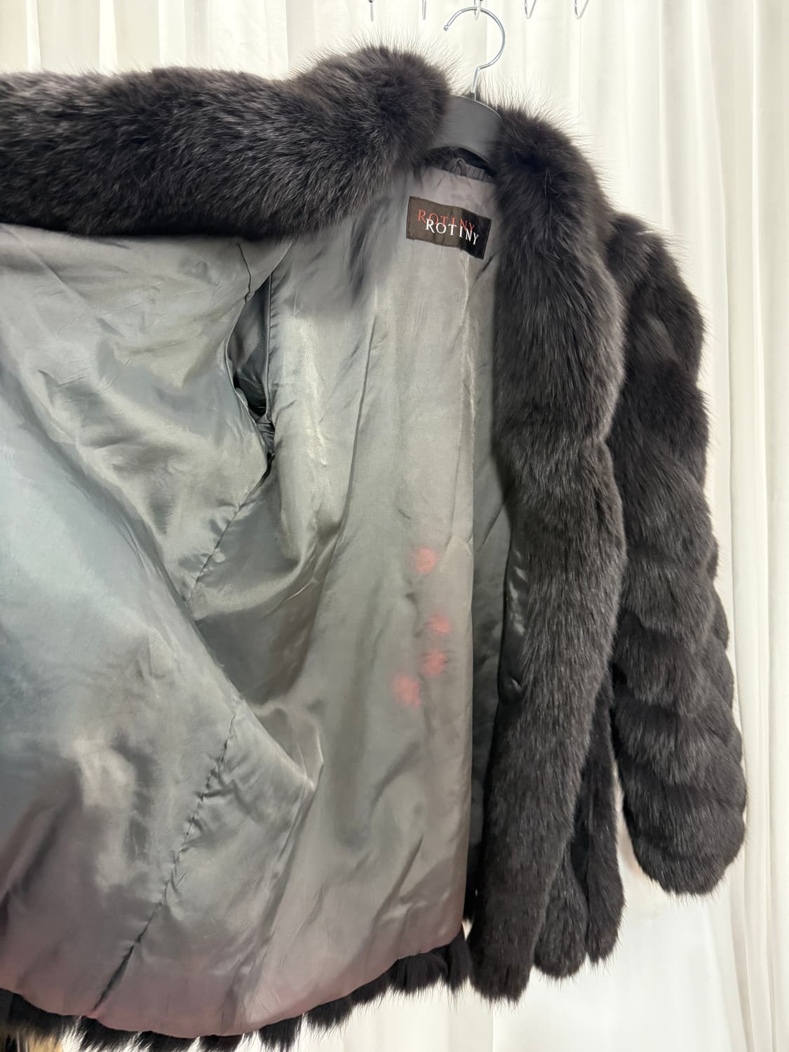 Fox fur jacket (charcoal) 상품이미지6