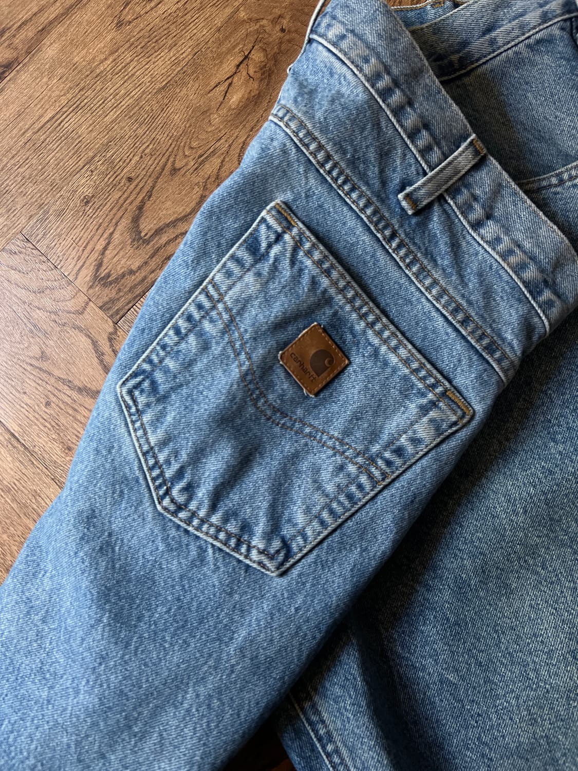 [38]칼하트 USA 미디엄블루 워크 데님 팬츠 상품이미지6