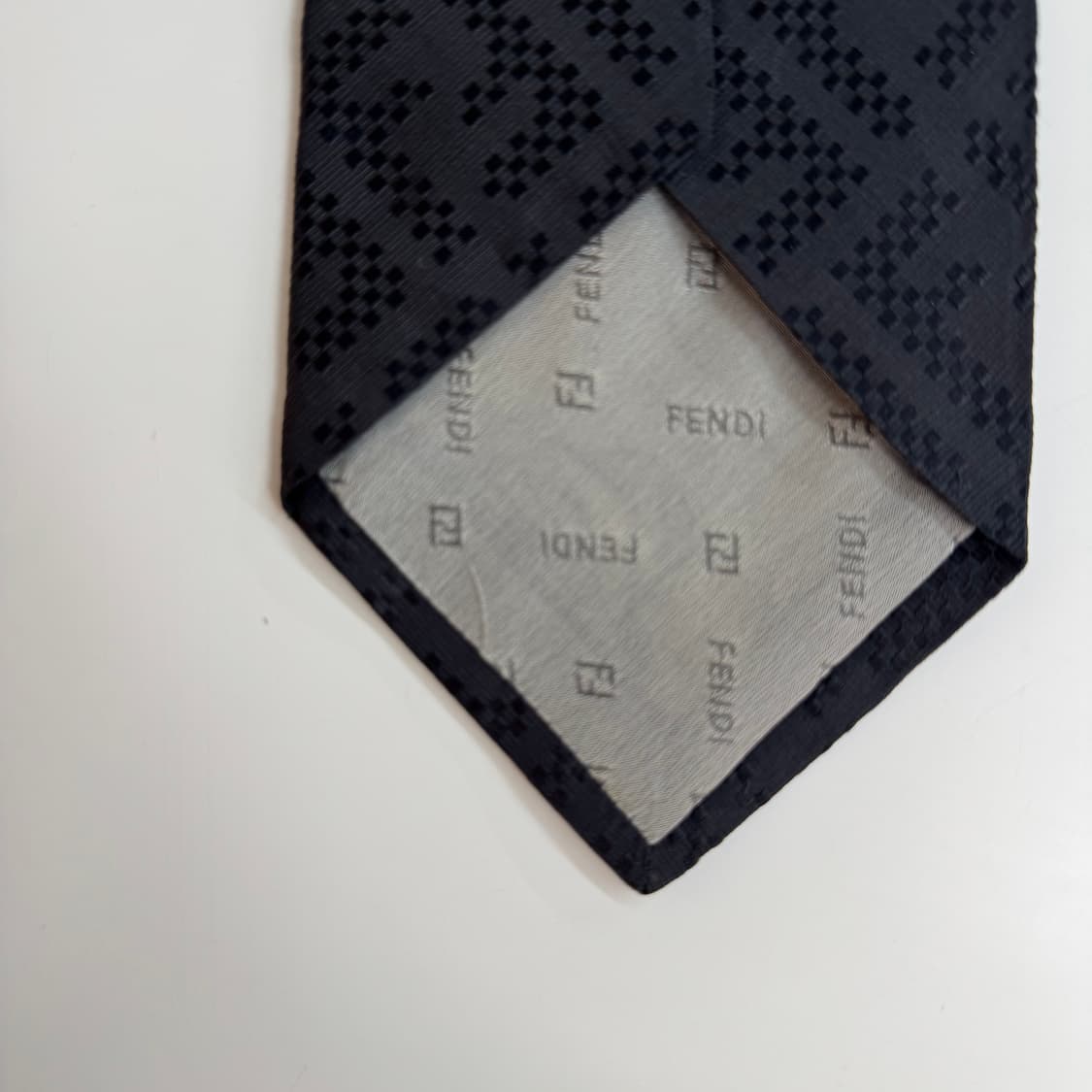펜디 (FENDI) 블랙 FF모노그램 정품 명품 넥타이 상품이미지7