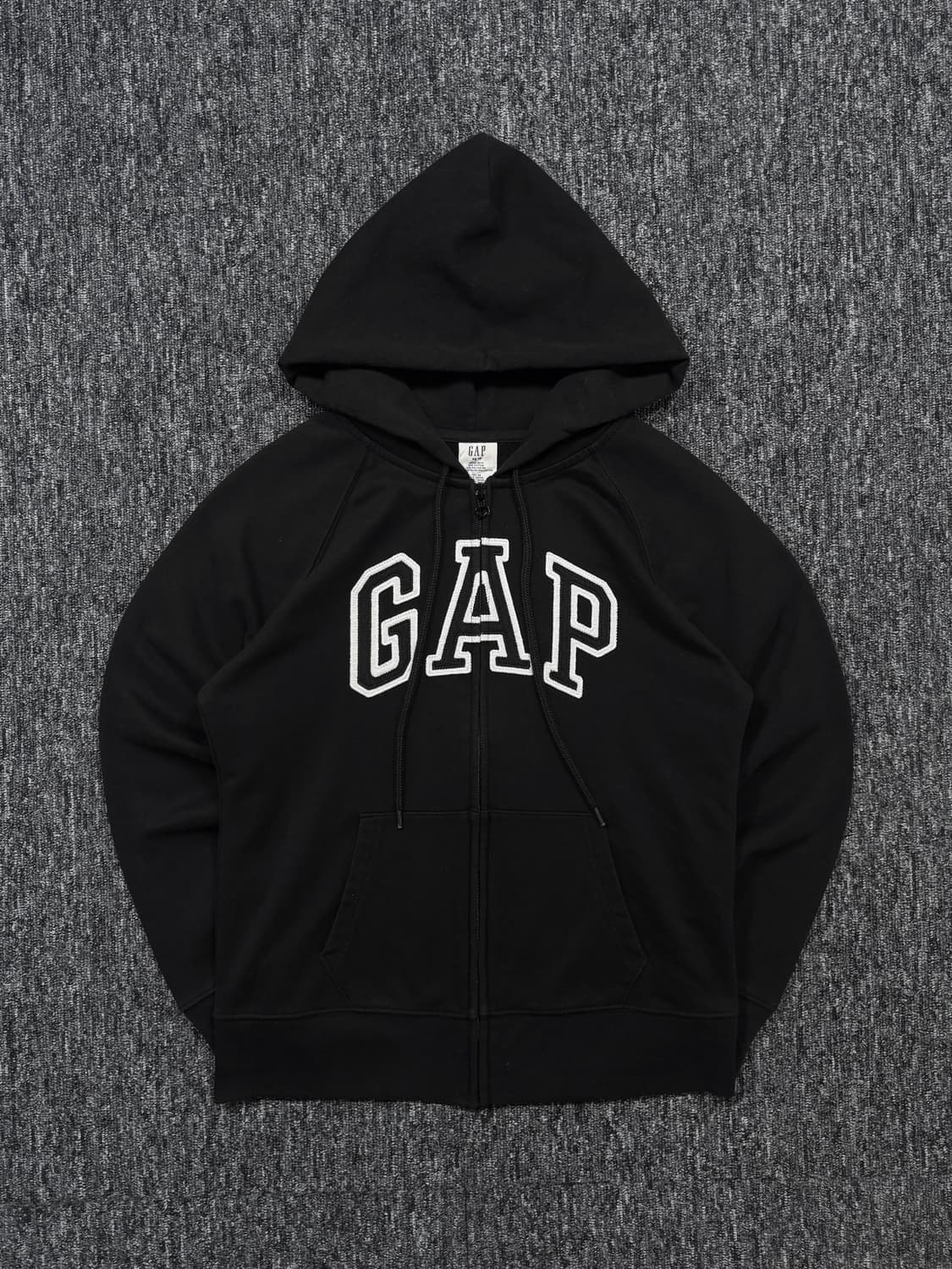 갭 블랙 빅로고 후드집업 상품이미지3