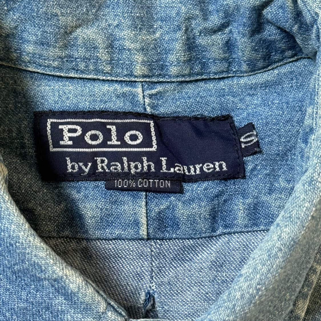 90s 폴로 랄프로렌 데님 셔츠 여성용 상품이미지5
