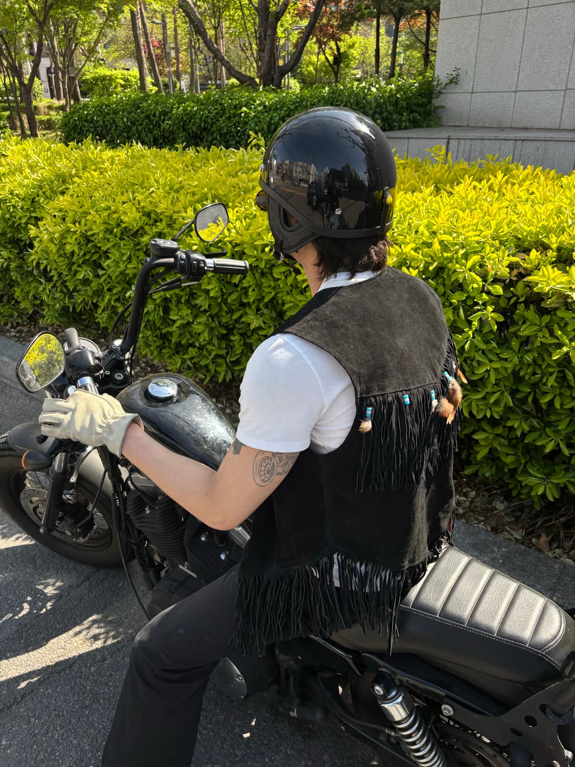 Vintage Native Style Fringe Suede Vest 상품이미지5