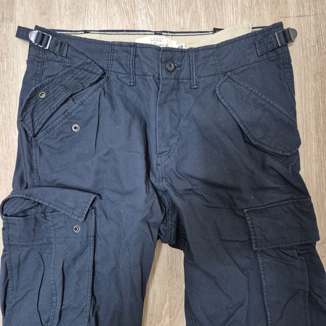 H&M 에이치앤엠 레귤러 핏 밀리터리 코튼 BDU 카고 팬츠 상품이미지2